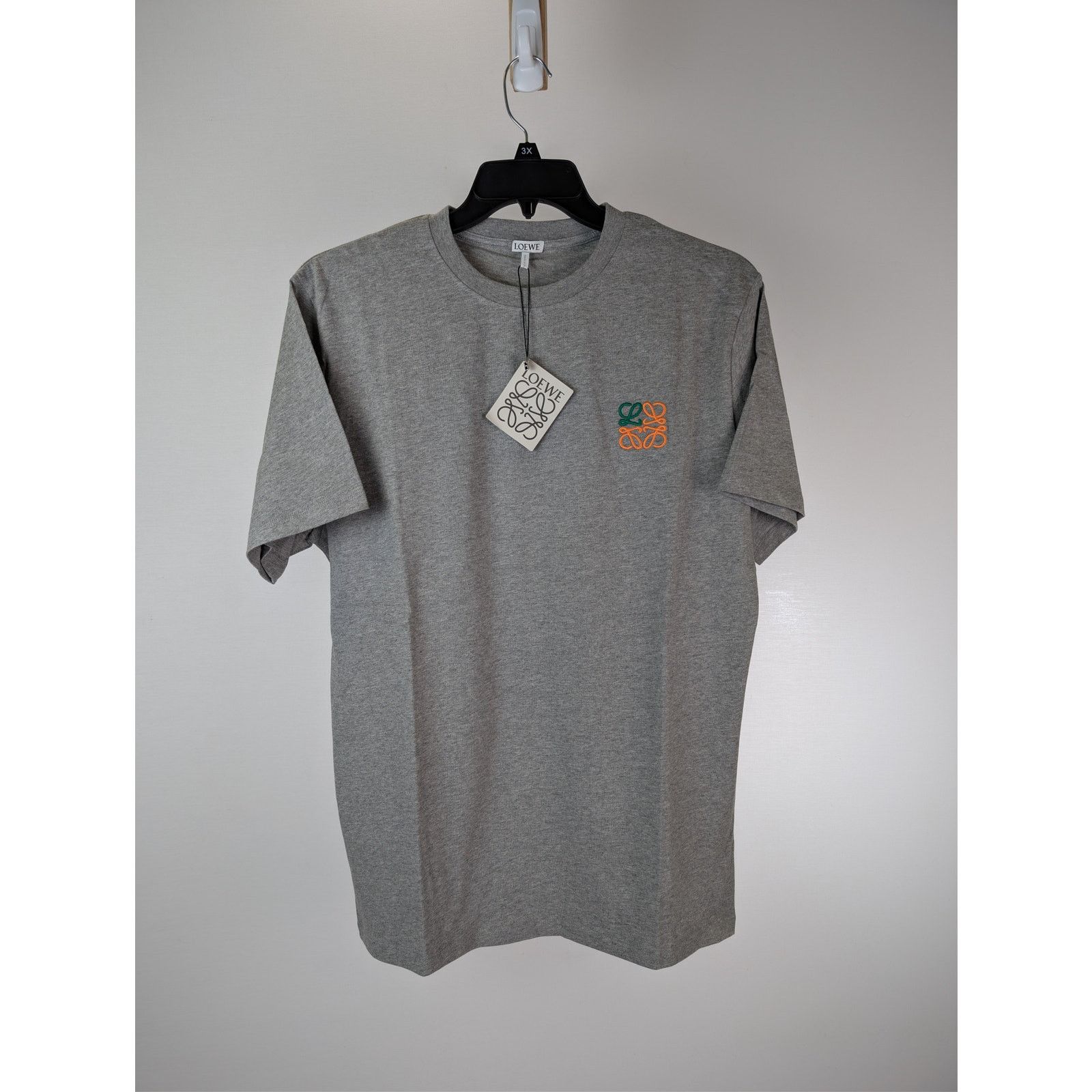 Loewe o1rshd1 Anagram-embroidered Cotton T-shirt in Grey Size US L / EU 52-54 / 3 - 2 Thumbnail