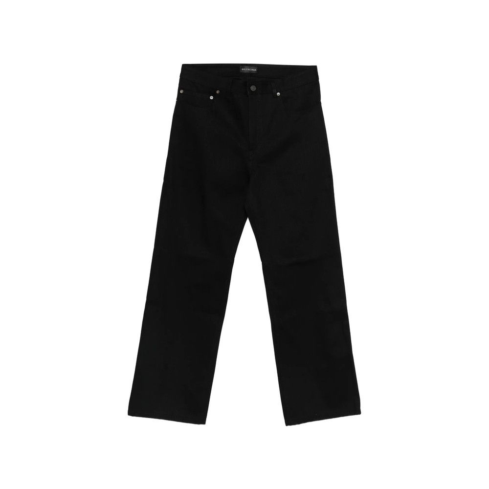 Balenciaga Balenciaga BLACK Denim - Regular & Straight-Leg Jeans Size US 32 / EU 48 - 1 Thumbnail