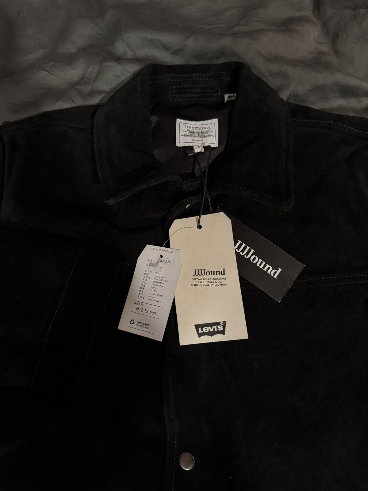Levis x JJJJOUND Suede ciach jacket