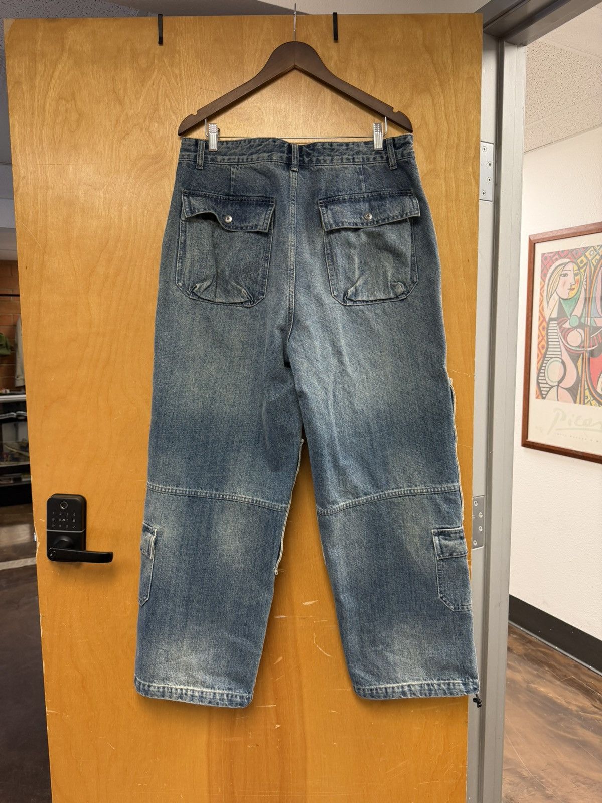Supreme × Yohji Yamamoto Supreme Yohji Yamamoto Blue Washed Utility Denim Size US 34 / EU 50 - 2 Thumbnail