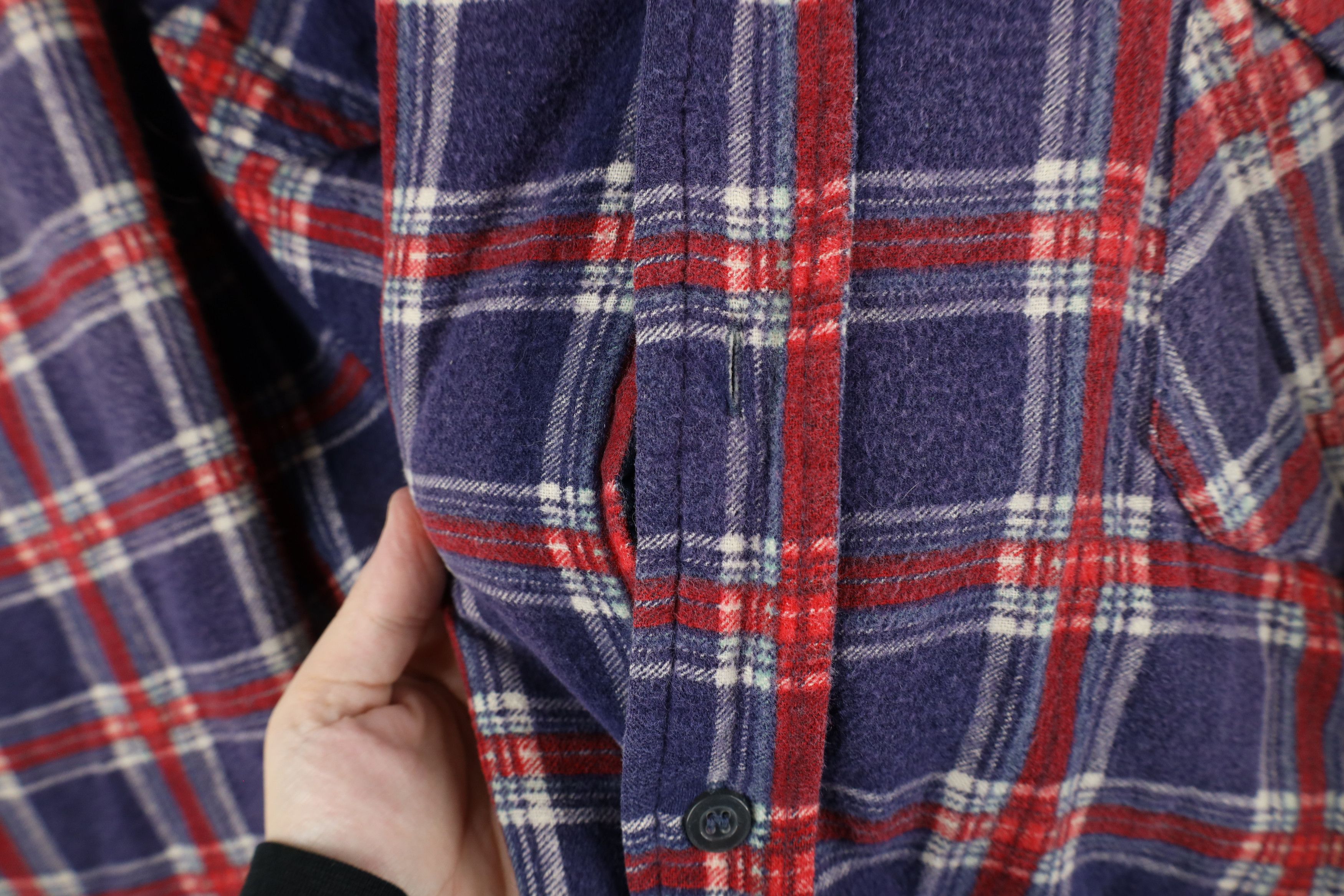 Vintage Vintage 90s Streetwear Flannel Shirt Jacket Jac Shirt Size US XL / EU 56 / 4 - 4 Thumbnail
