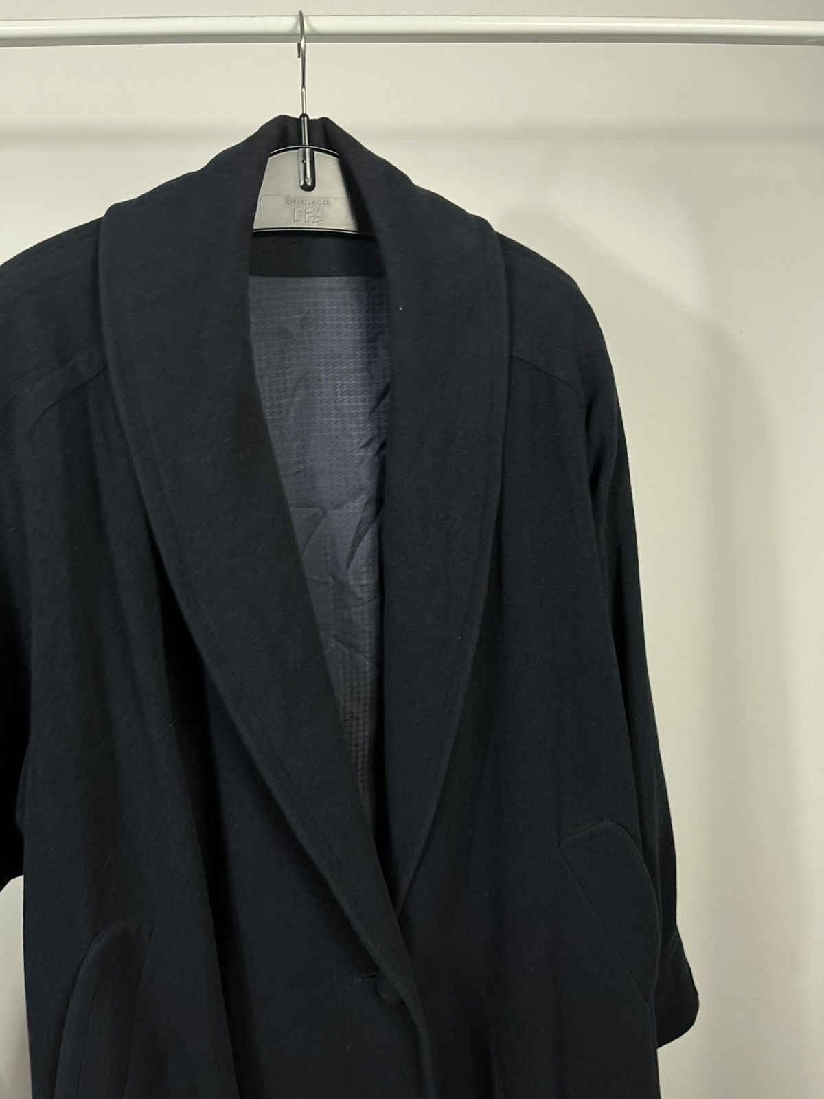 Other Vintage Women’s Wool Coat West Germany One Button Navy Size 3XL / US 20-22 - 4 Thumbnail