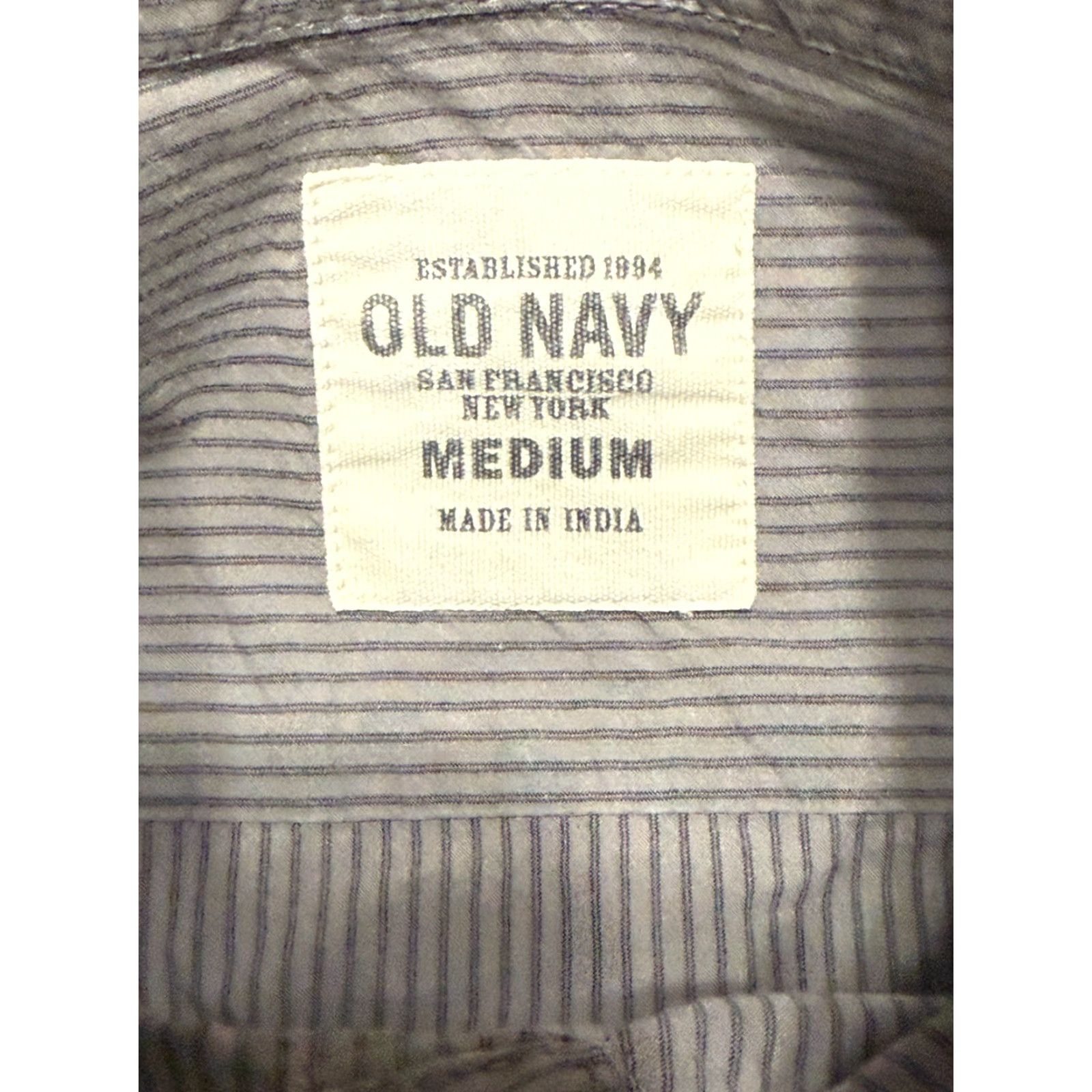 Old Navy Old Navy Shirt Men Medium Gray Long Sleeve Button Up Shirt Size US M / EU 48-50 / 2 - 5 Thumbnail