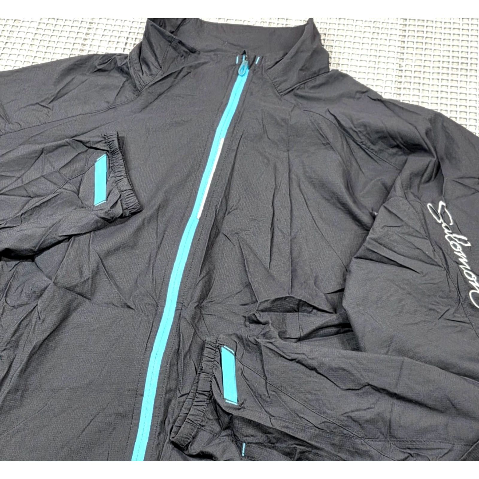 Salomon Salomon ClimaWind Women XL Nordic Ski Jacket Black Lightweight Nylon Windbreaker Jacket Windbreaker, Women XL Black Salomon ClimaWind Size XL / US 12-14 / IT 48-50 - 2 Thumbnail