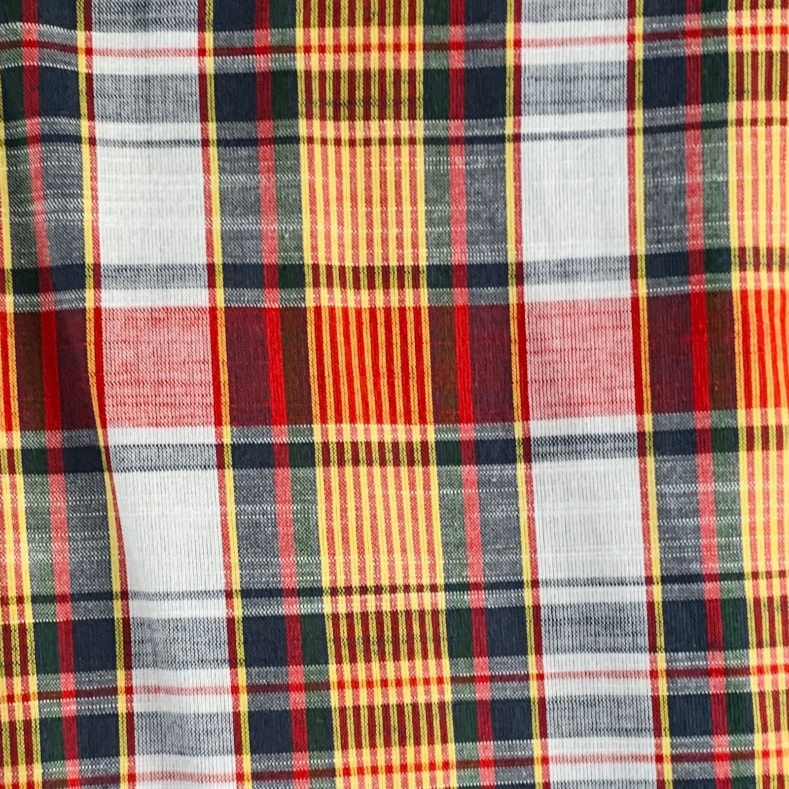 Rowing Blazers Red Multi-Color Plaid Cotton Zip Up Madras Casual Pants Size US 32 / EU 48 - 2 Thumbnail