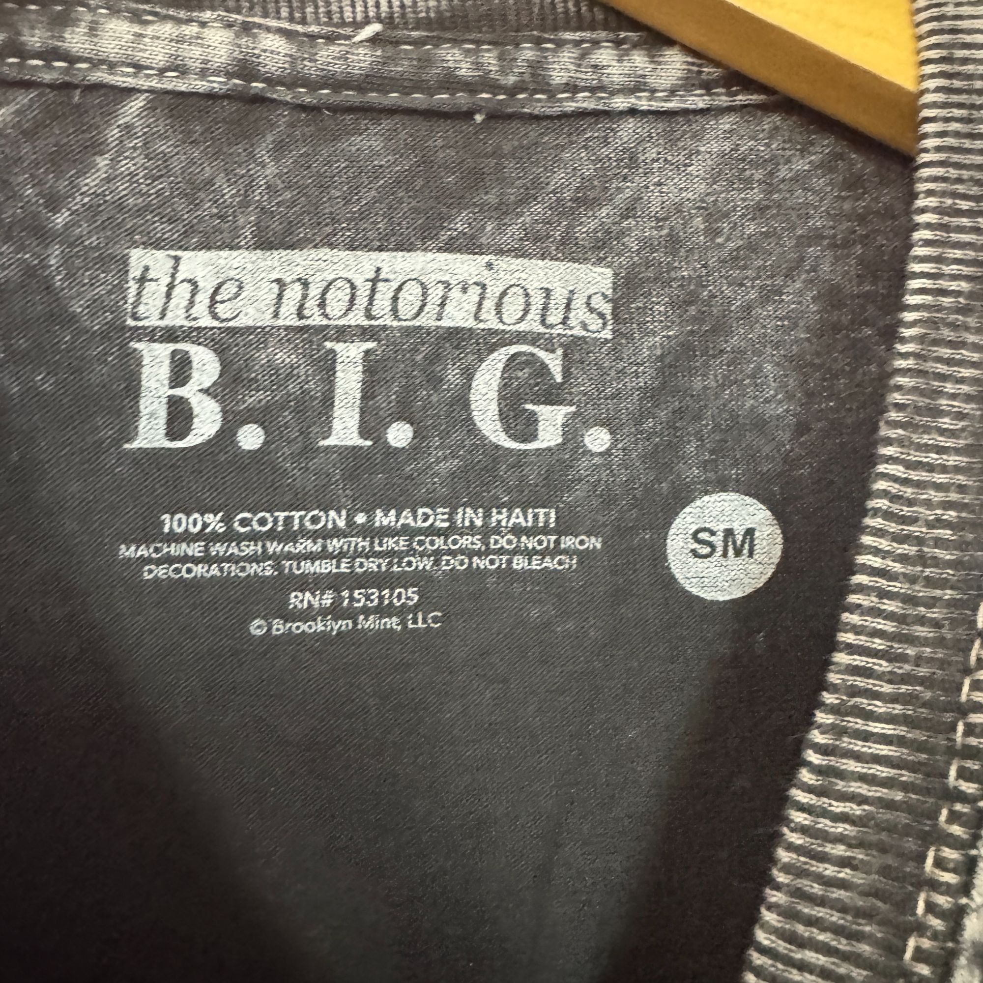 Rap Tees Biggie Smalls The What mineral wash shirt size small Size US S / EU 44-46 / 1 - 4 Thumbnail