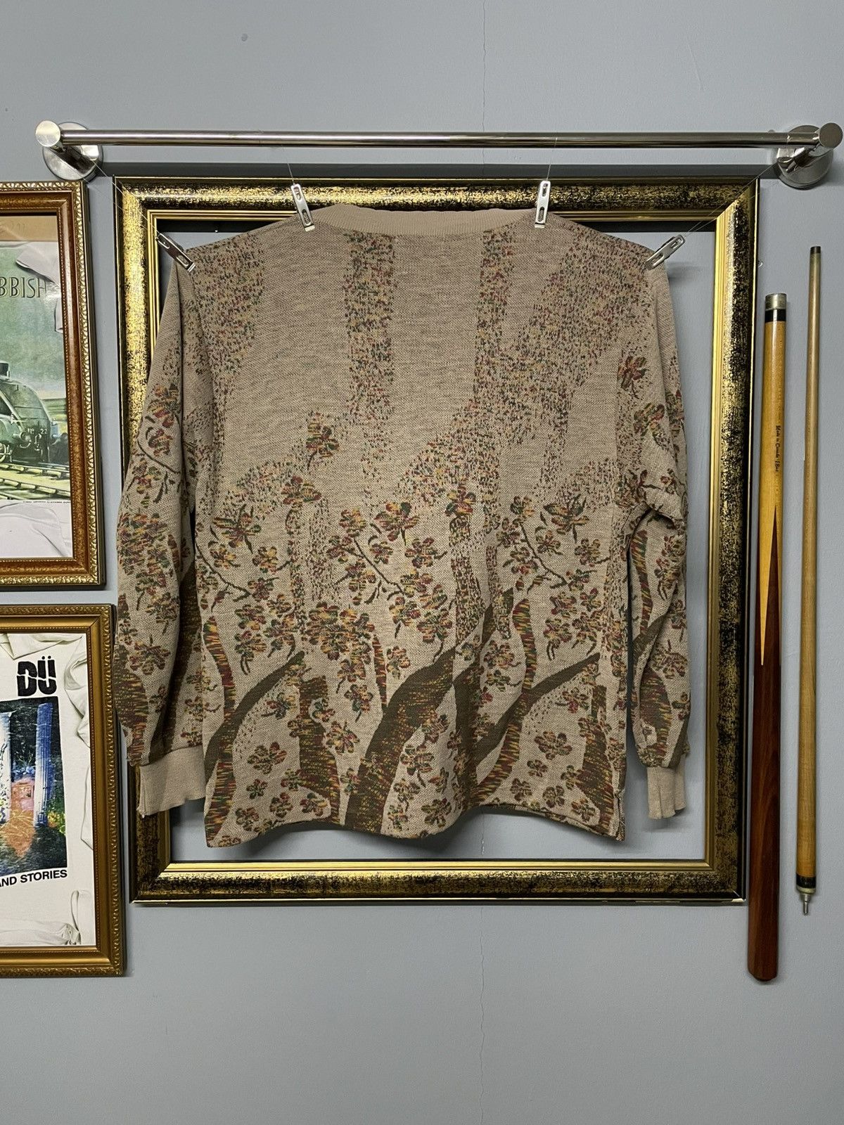 Japanese Brand Vintage 1990s Japan Venlicella Classic Distressed Cardigan Size US M / EU 48-50 / 2 - 8 Thumbnail