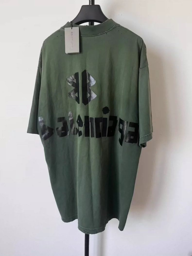 Balenciaga Balenciaga Logo printed Jersey crewneck T-shirt Size US XS / EU 42 / 0 - 2 Thumbnail