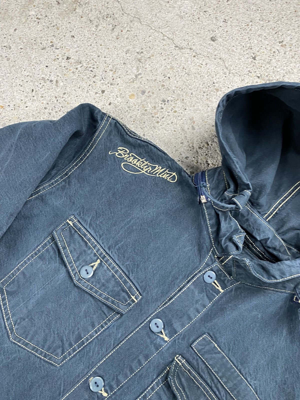 Brooklyn Mint Brooklyn mint jumpsuit denim jeans biggie hip hop navy Size US 38 / EU 54 - 2 Thumbnail