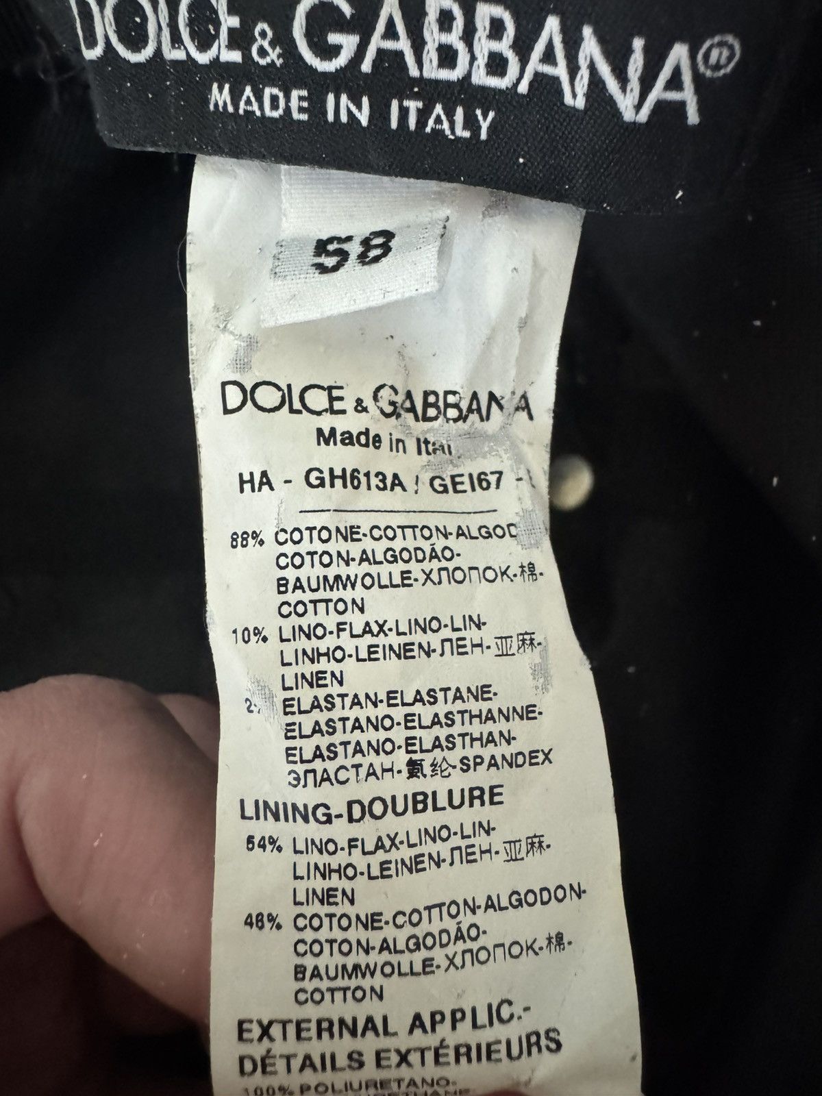 Dolce & Gabbana Dolce & Gabbana Logo Baseball Cap – Black Size ONE SIZE - 6 Thumbnail