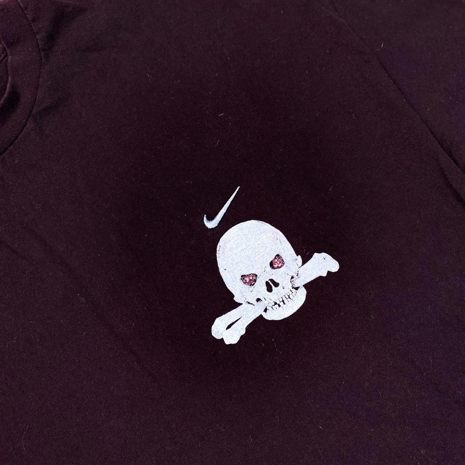 Nike Vintage Nike x Luke Vicious Custom Skull Swoosh T - Shirt Size US XXL / EU 58 / 5 - 2 Thumbnail