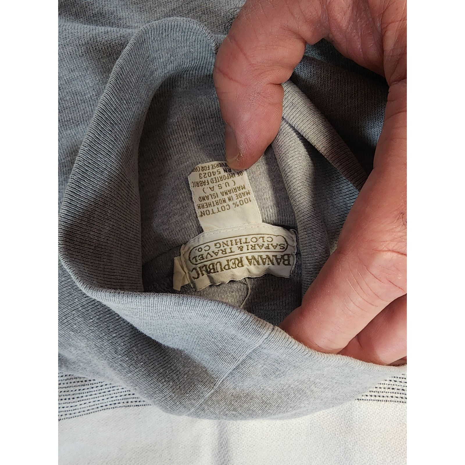 Banana Republic vintage Banana Republic gray turtleneck shirt Size M / US 6-8 / IT 42-44 - 4 Thumbnail