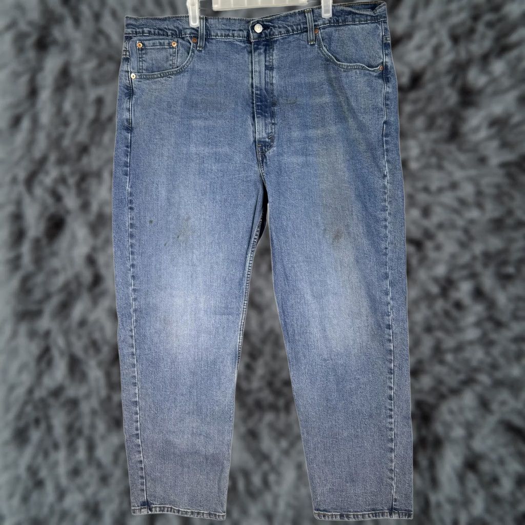 Levi's VINTAGE Levis 550 Jeans Mens 44x32 Blue Relaxed Fit Denim Tapered Leg Levis USA Logo 5-Pocket Mens Jeans Size US 44 / EU 60 - 1 Thumbnail