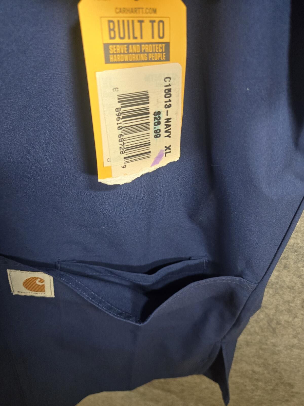 Carhartt NWT Carhartt Force Essentials Scrub Top XL Navy Blue Unisex Size US XL / EU 56 / 4 - 3 Thumbnail
