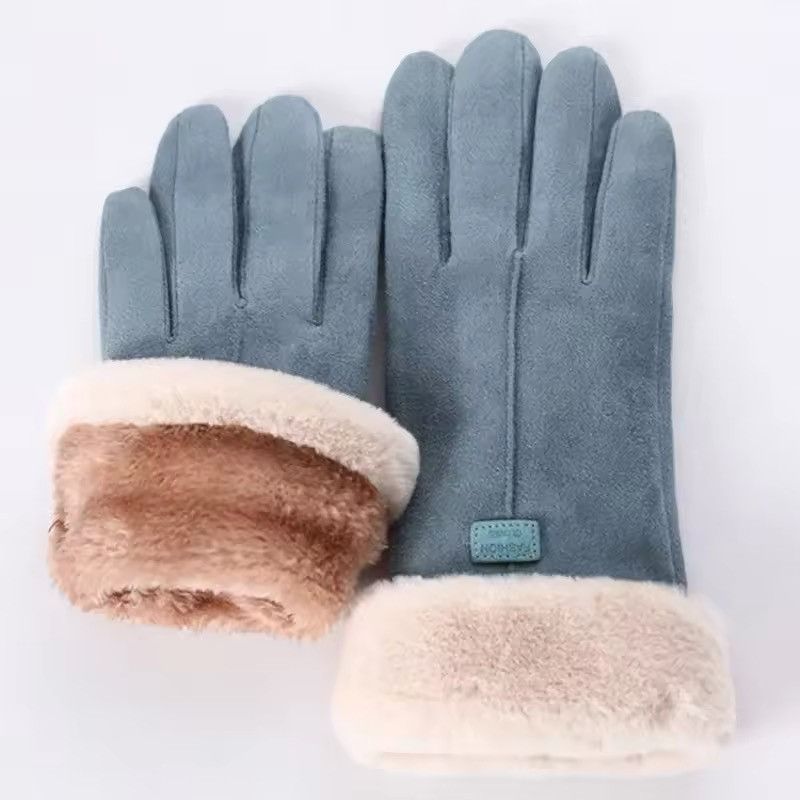 Other Gloves Autumn Winter Cute Furry Warm Mitts Full Finger Size ONE SIZE - 1 Thumbnail