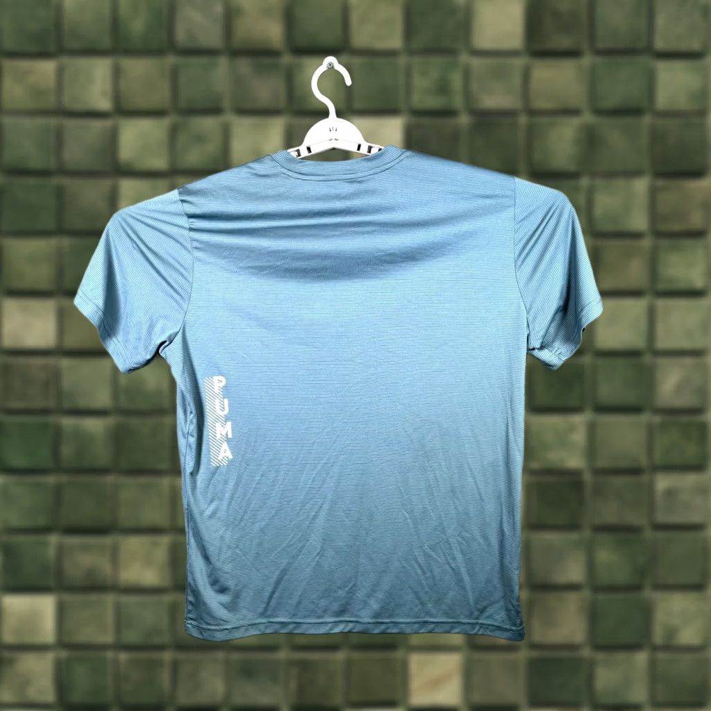 Puma Puma T-Shirt Men's L Blue Polyester Running Athletic Performance Outdoor Casual Size US L / EU 52-54 / 3 - 1 Thumbnail