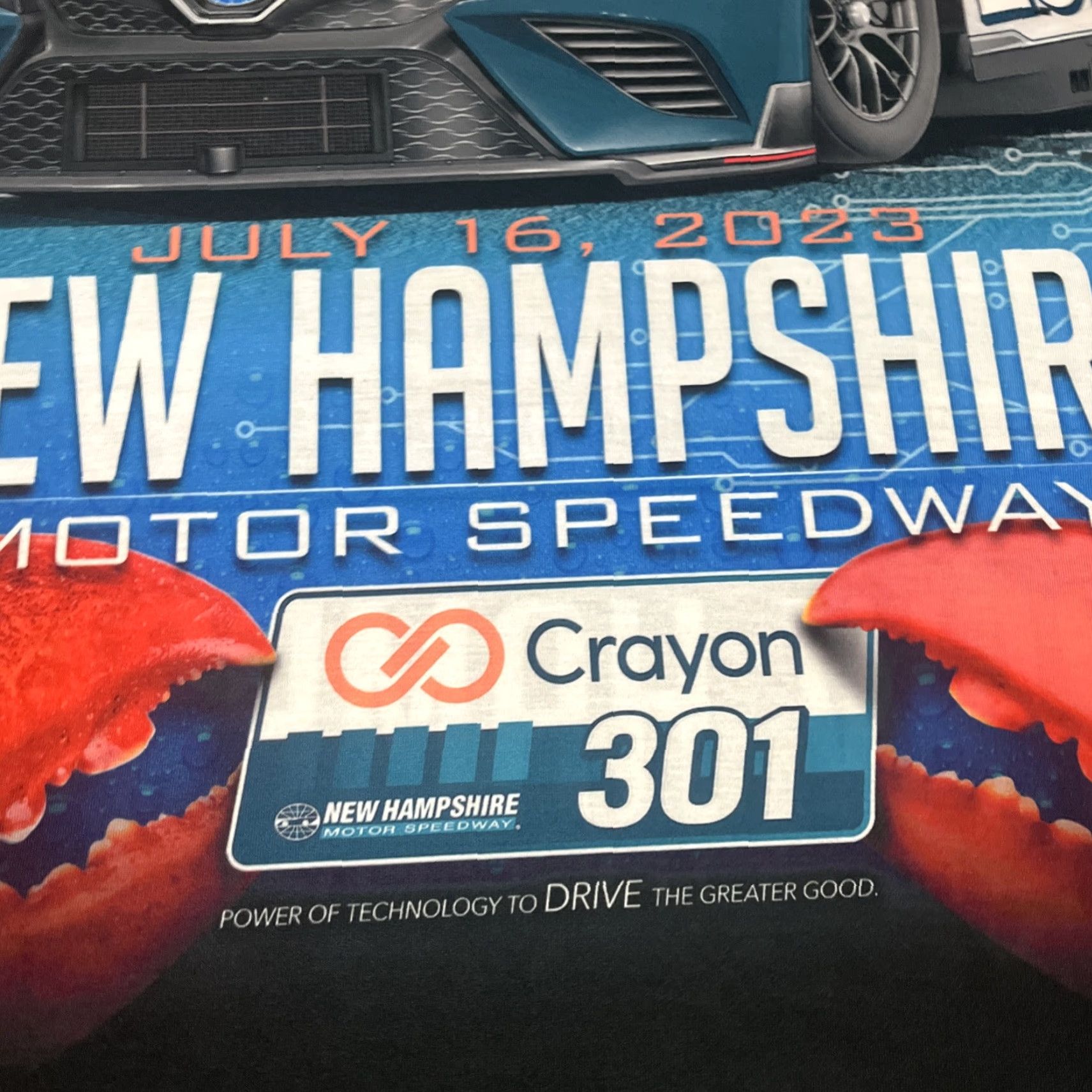 Vintage New Hampshire Motor Speedway Crayon 301 AOP Graphic Tee Shirt Mens Size 3XL Size US XXL / EU 58 / 5 - 2 Thumbnail