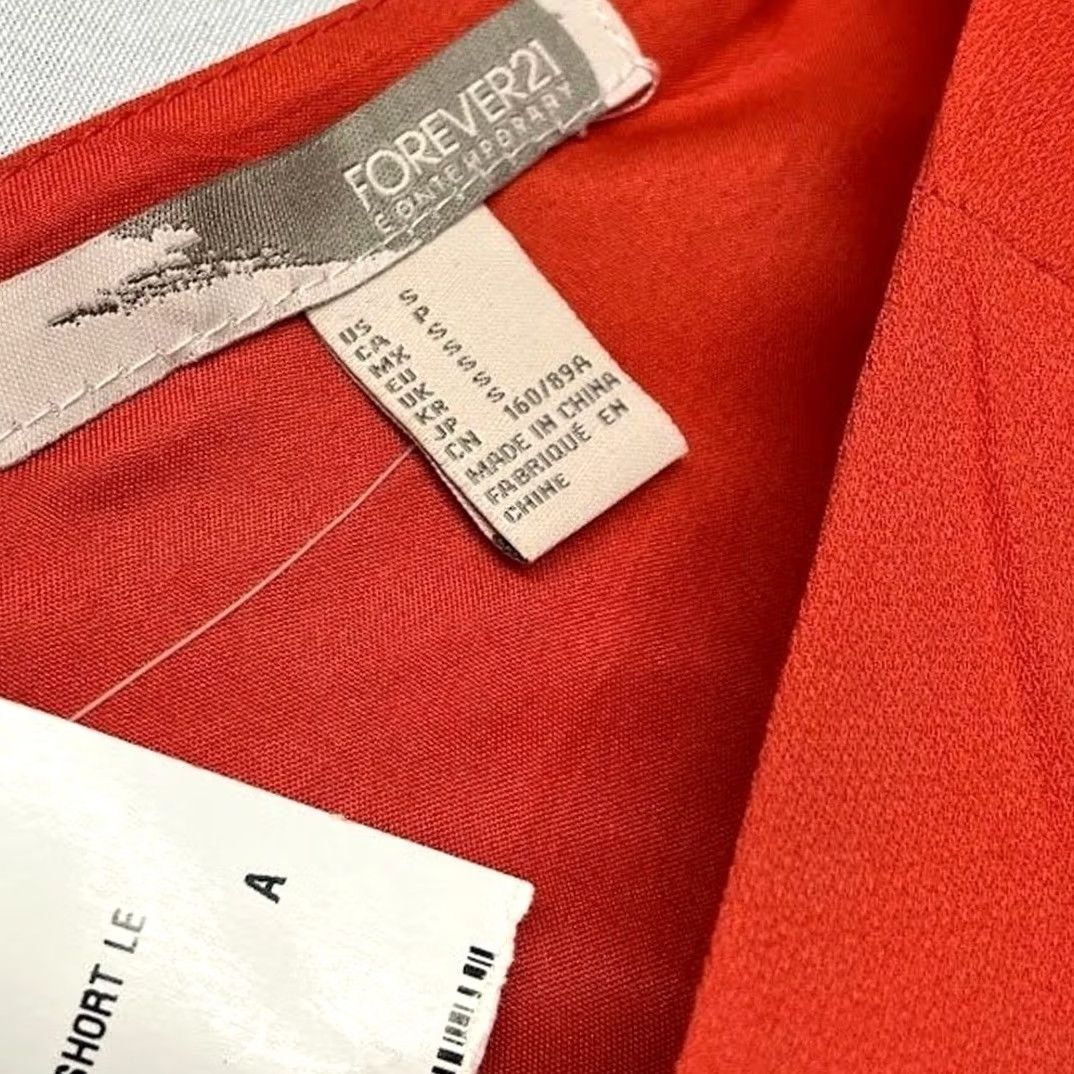 Forever 21 FOREVER 21 Red V-Neck Sleeveless Mini Sheath Tank Dress S NWT Size S / US 4 / IT 40 - 4 Thumbnail