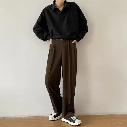 Japanese Brand Kawamura x Maki Brown Baggy Straight Leg Pants Size US 32 / EU 48 - 5 Thumbnail
