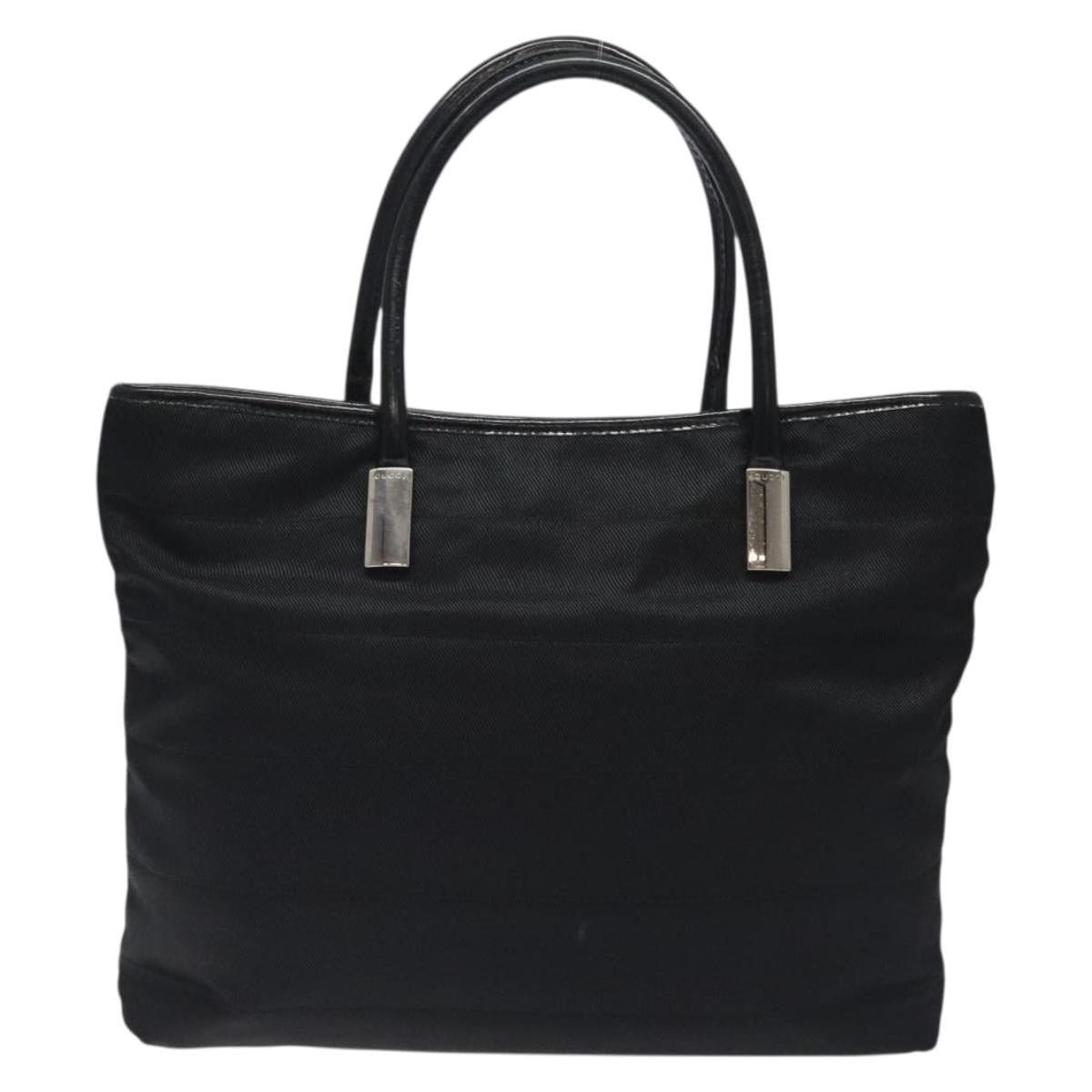 Gucci GUCCI Tote Bag Nylon Leather Black Silver 002 123 002 123 Size ONE SIZE - 2 Thumbnail