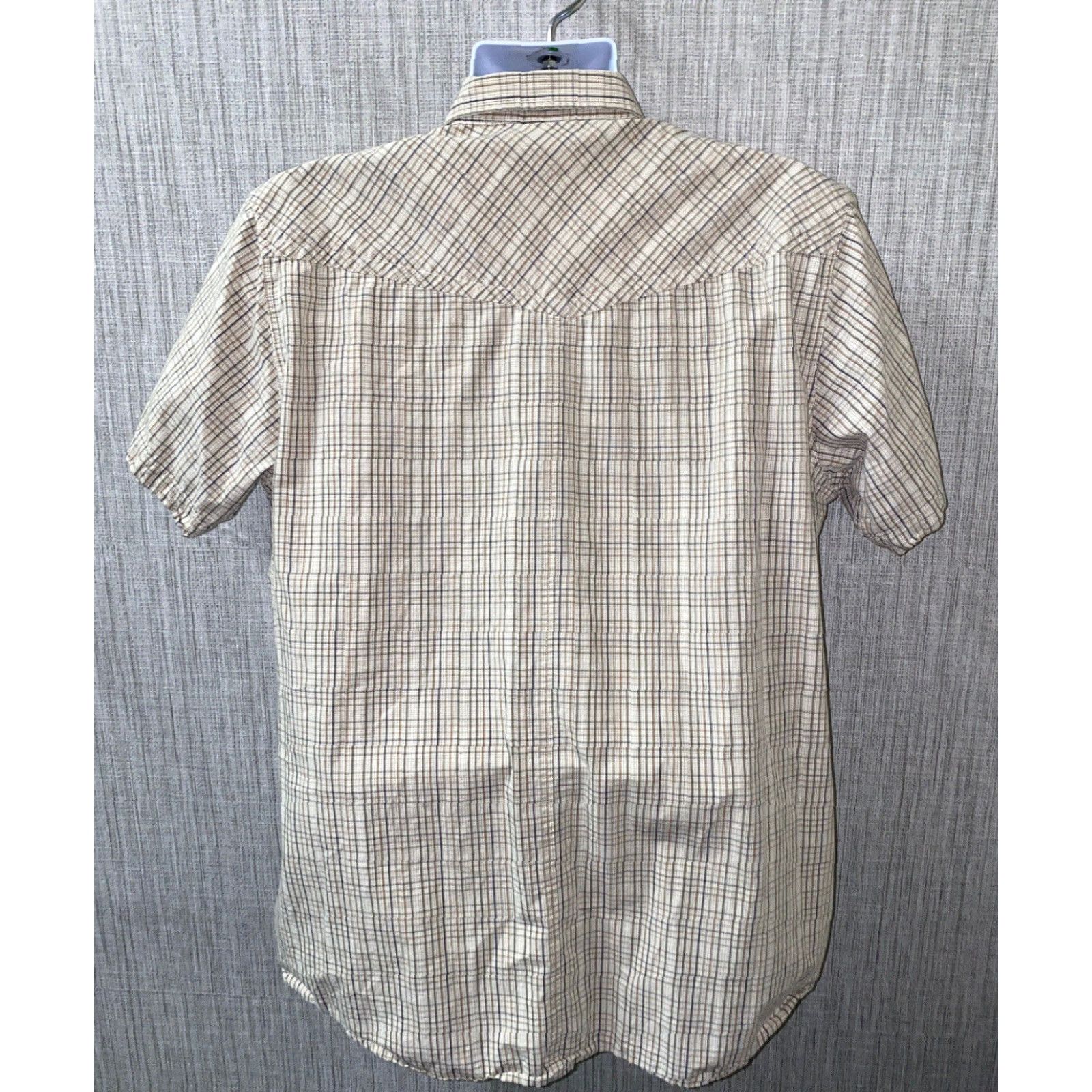 The North Face The North Face Men’s Casual Cotton Short Sleeve Check Shirt XL Beige Size US XL / EU 56 / 4 - 5 Thumbnail