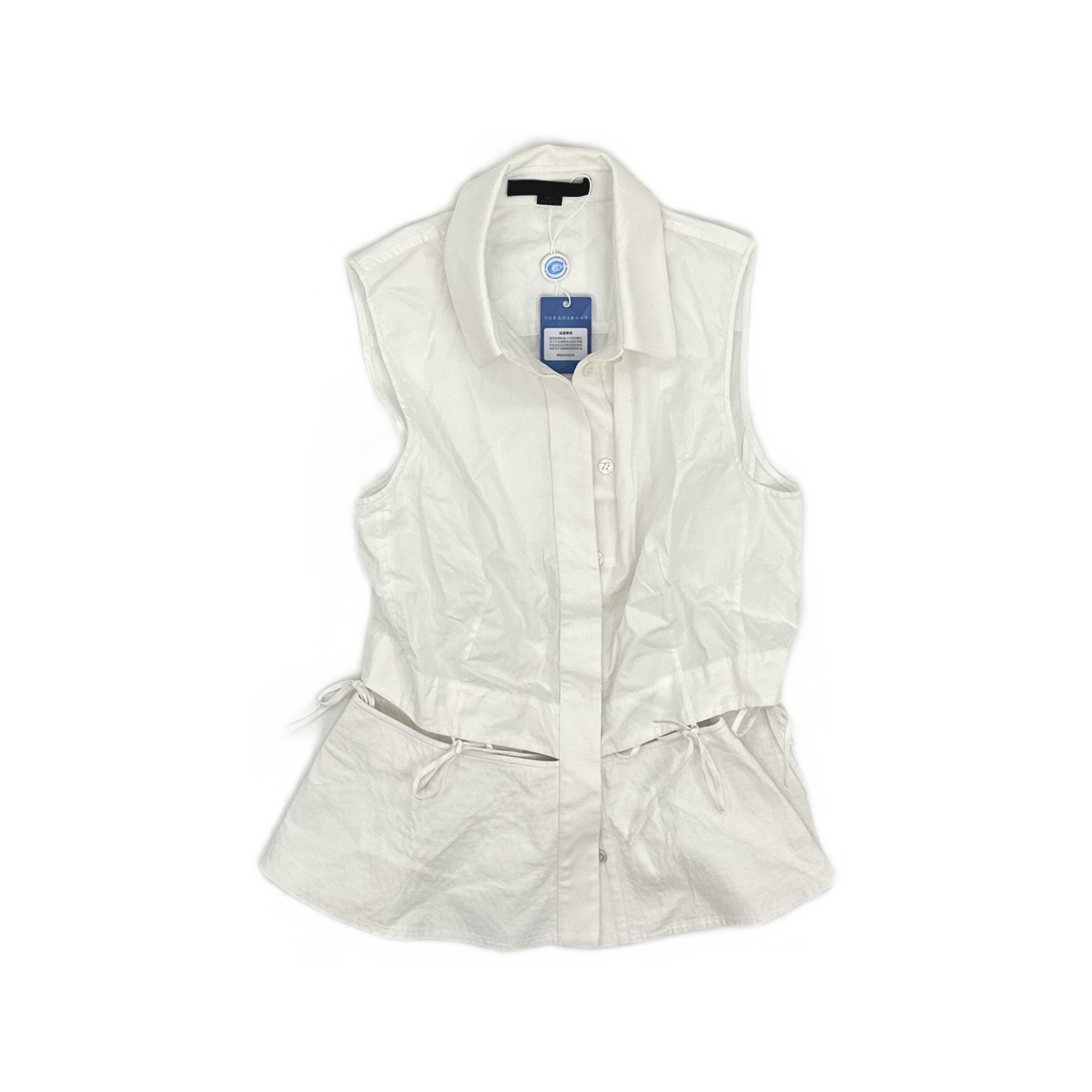 Alexander Wang Alexander Wang White Button Up Sleeveless Top Size 4 Size S / US 4 / IT 40 - 1 Thumbnail