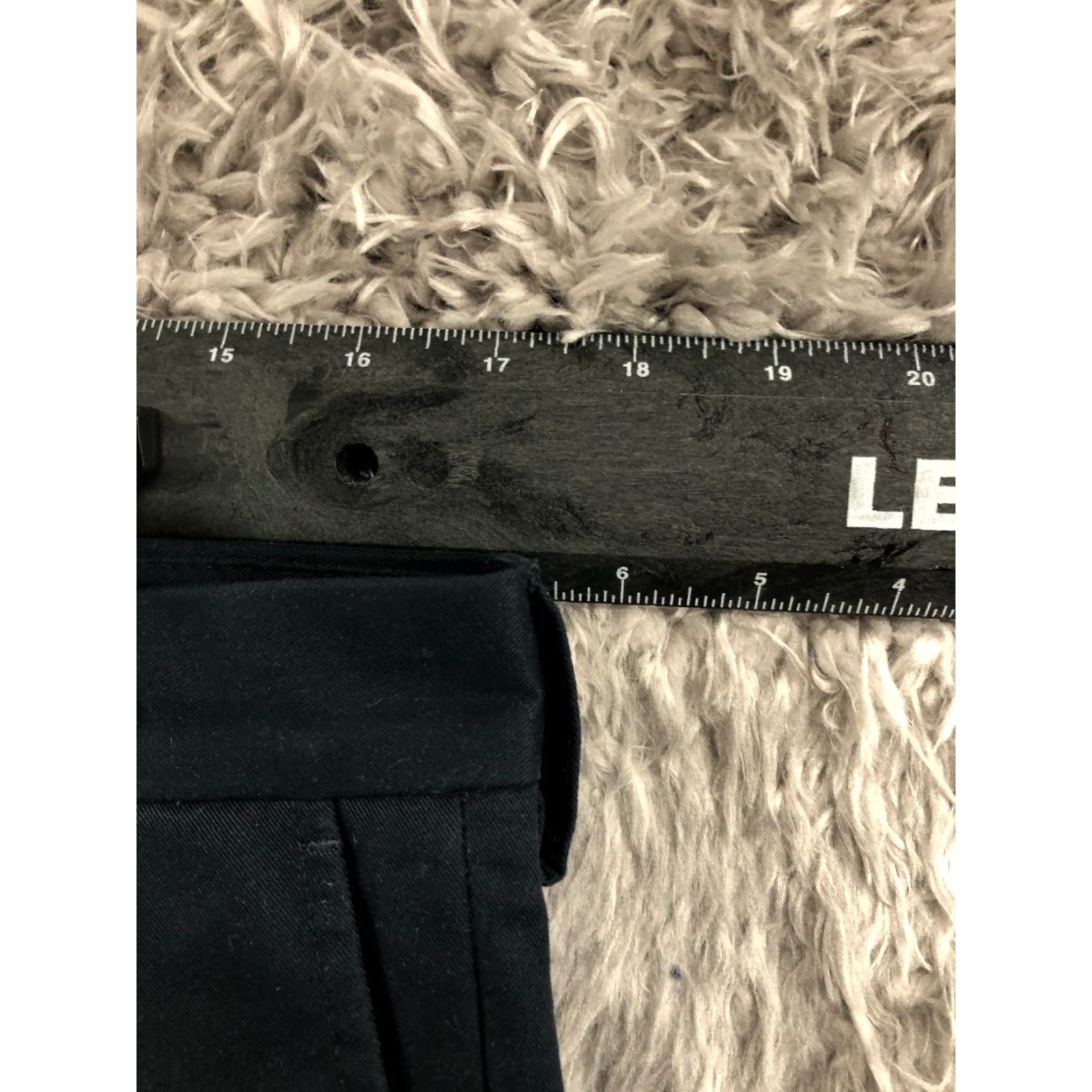Izod IZOD Pants 34x29 Blue Dark Wash Casual Subtle Logo 5-Pocket Flat Front Straight Leg Men Size US 34 / EU 50 - 2 Thumbnail