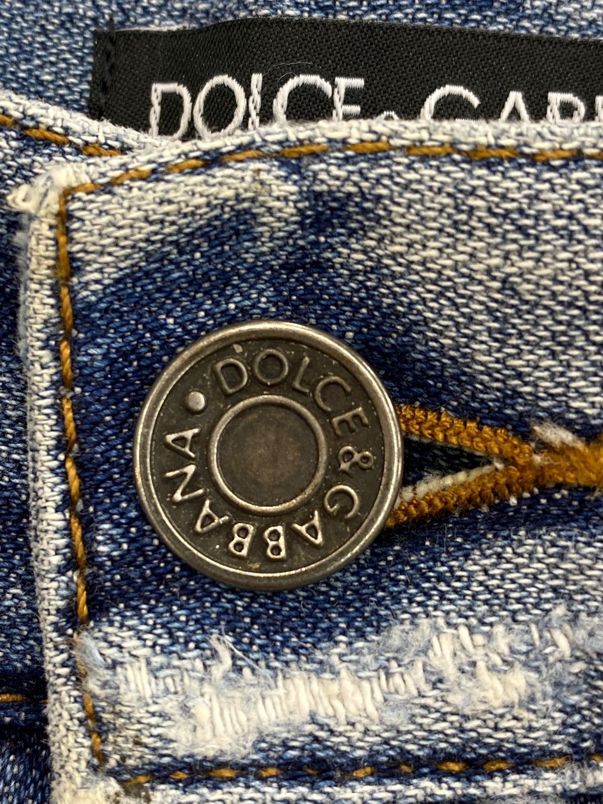 Dolce & Gabbana Dolce & Gabbana Brand Faded Ripped Jeans Size US 36 / EU 52 - 13 Thumbnail
