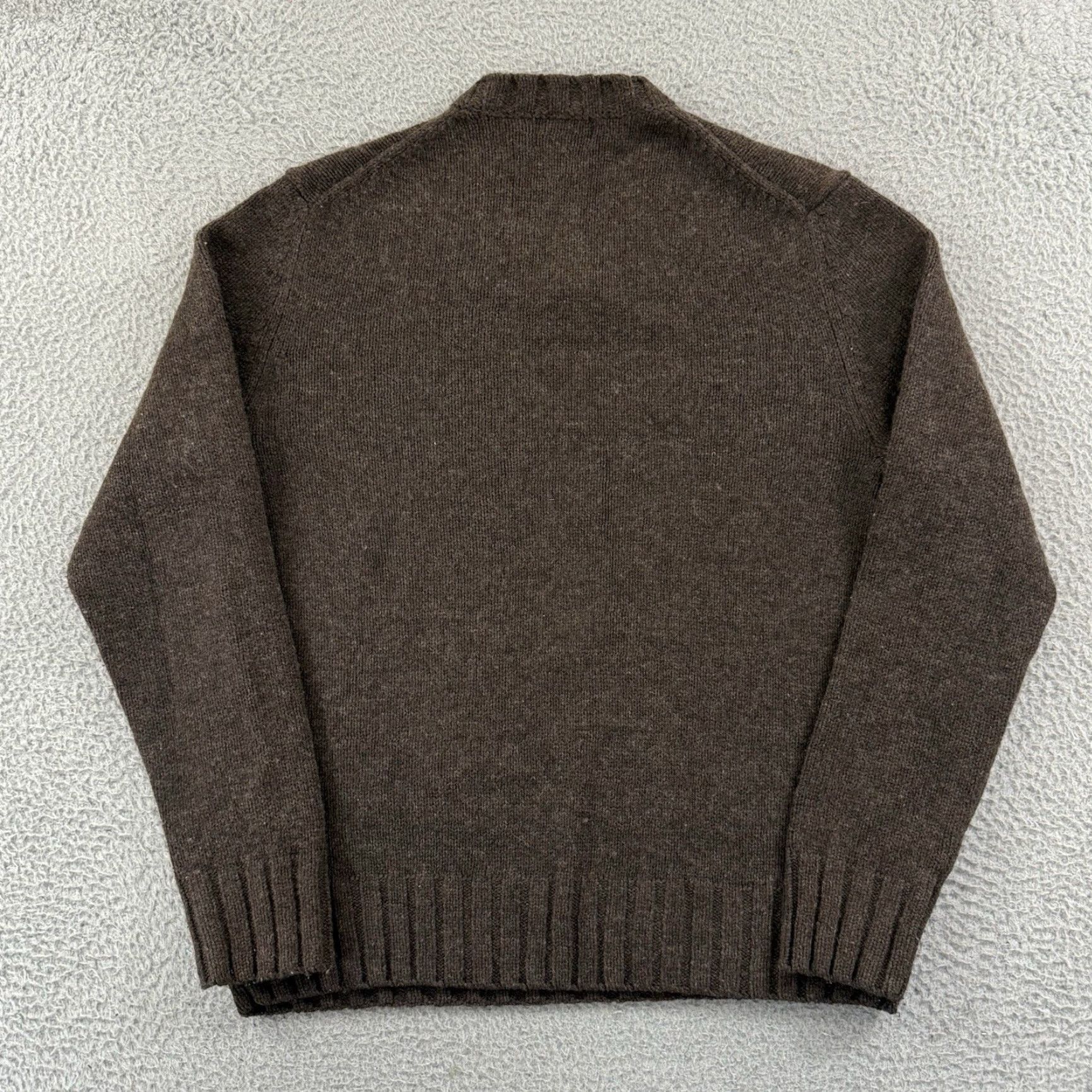 Nautica Nautica Sweater Mens Large Brown Merino Wool Blend Knit V Neck Long Sleeve Preppy Pullover Vintage: No Size US L / EU 52-54 / 3 - 7 Thumbnail