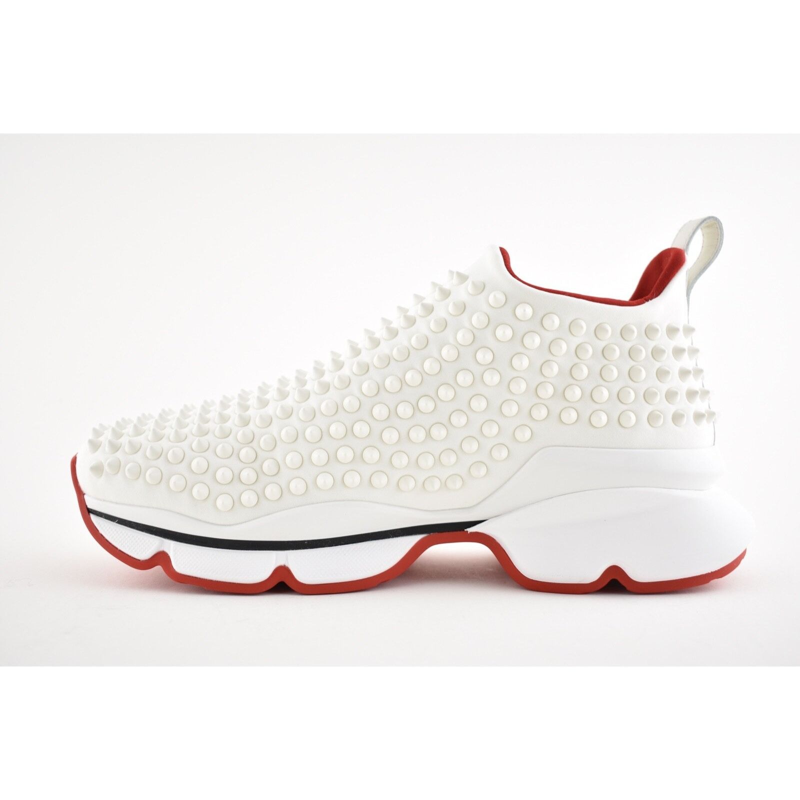 Christian Louboutin Spike Sock Donna Flat Snow White Red Neoprene Sneaker 36 Size US 6 / IT 36 - 7 Thumbnail
