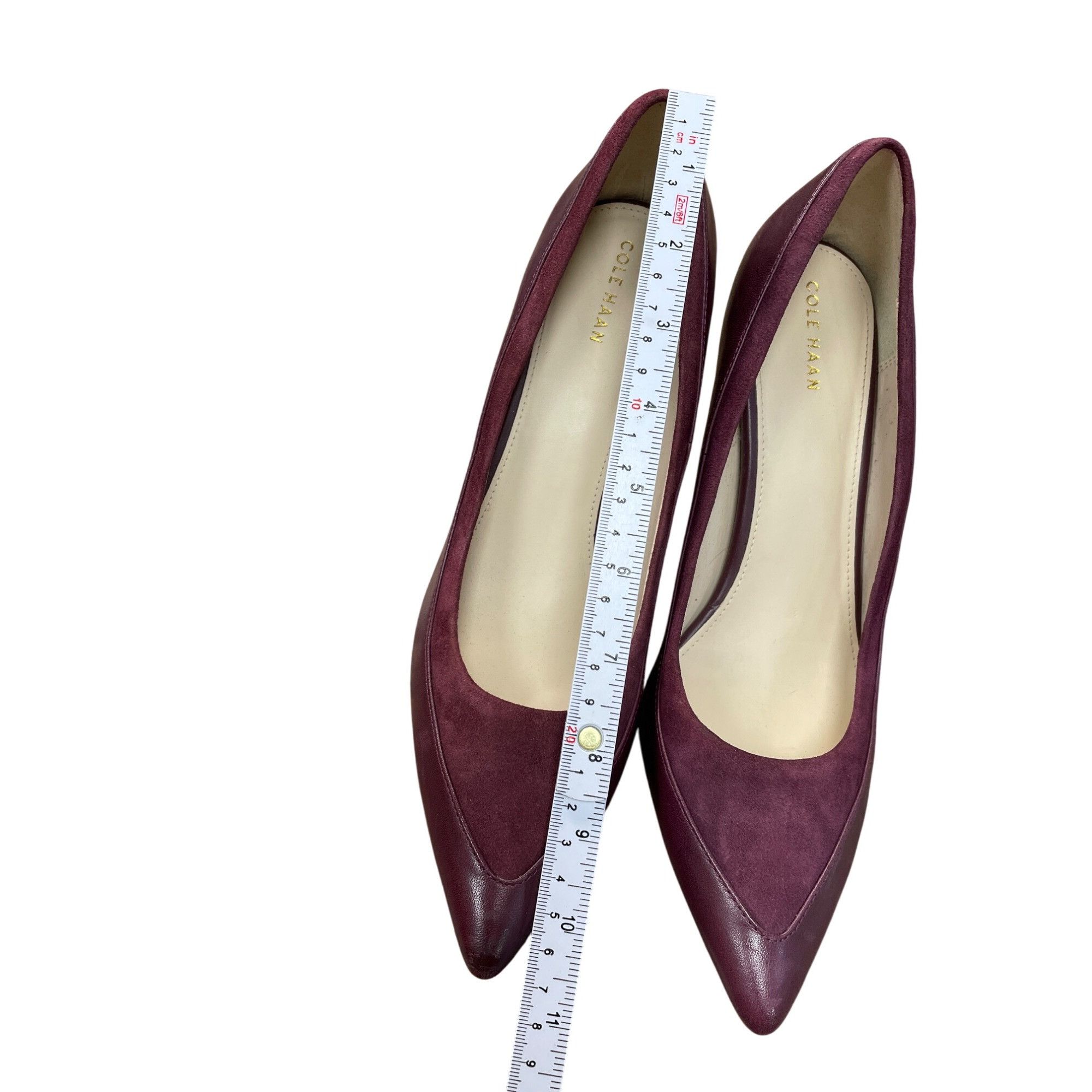 Cole Haan Cole Haan Womens Burgundy Leather Suede 4" Heels Size 9. 5B Size US 9.5 / IT 39.5 - 13 Thumbnail