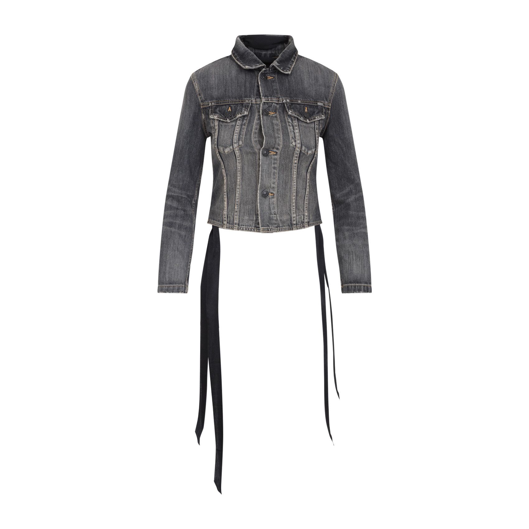 Balenciaga Balenciaga Lace Up Jacket Size S / US 4 / IT 40 - 1 Thumbnail