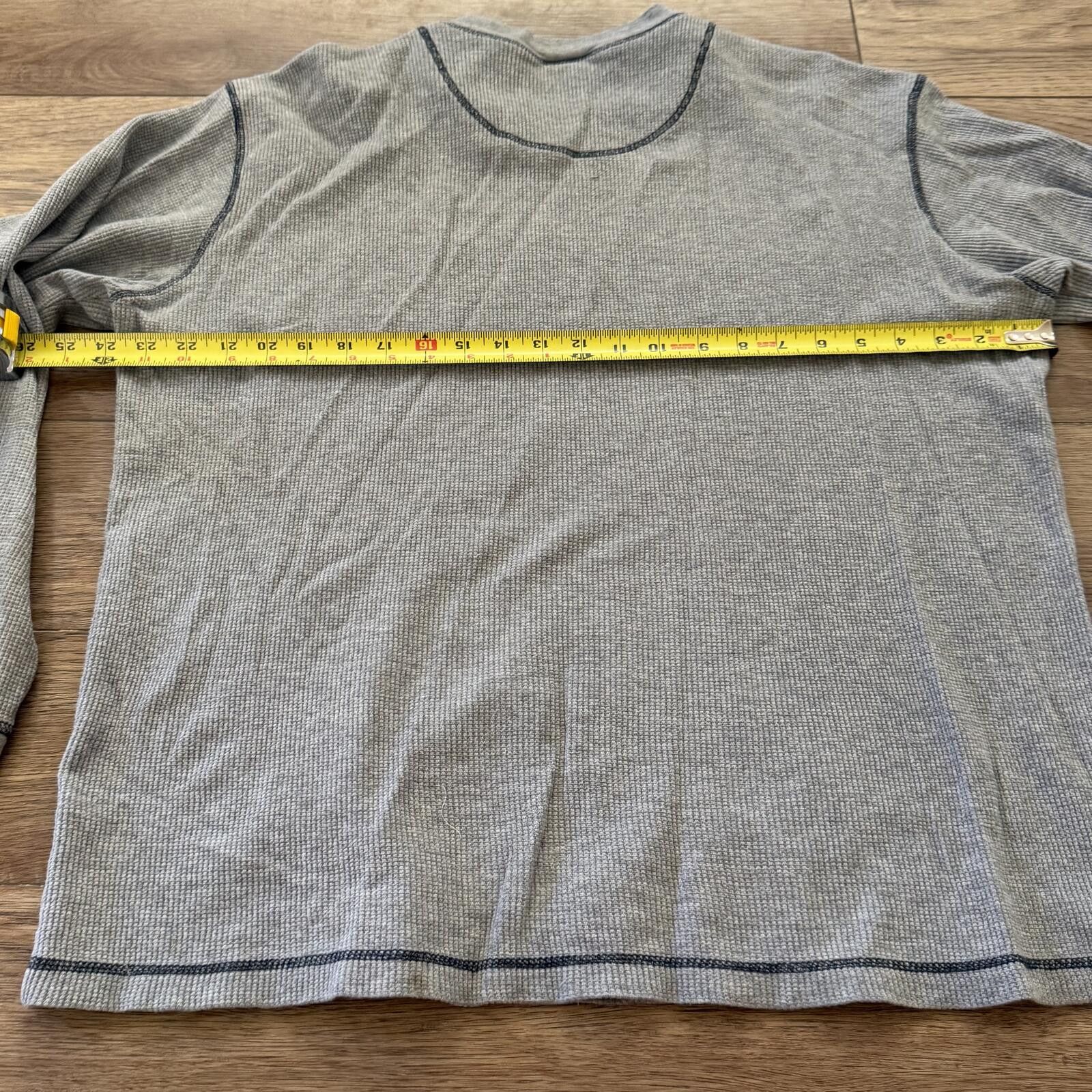 Old Navy Vintage Y2K Old Navy Grey Thermal Waffle Knit Long Sleeve XL Size US XL / EU 56 / 4 - 5 Thumbnail