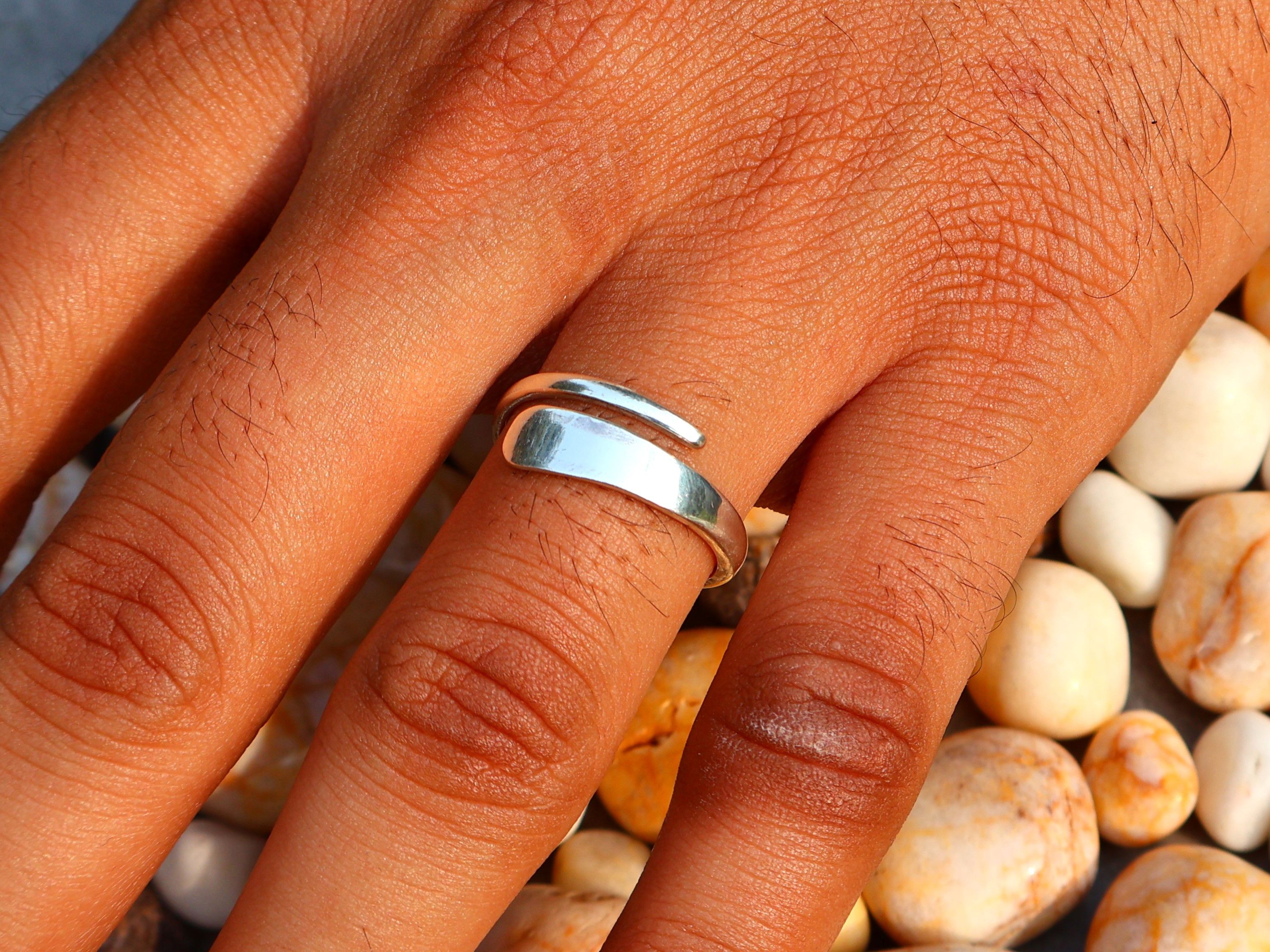 Handmade Spiral Ring, 925 Sterling Silver Ring, Handmade Women Ring, Size ONE SIZE - 8 Thumbnail