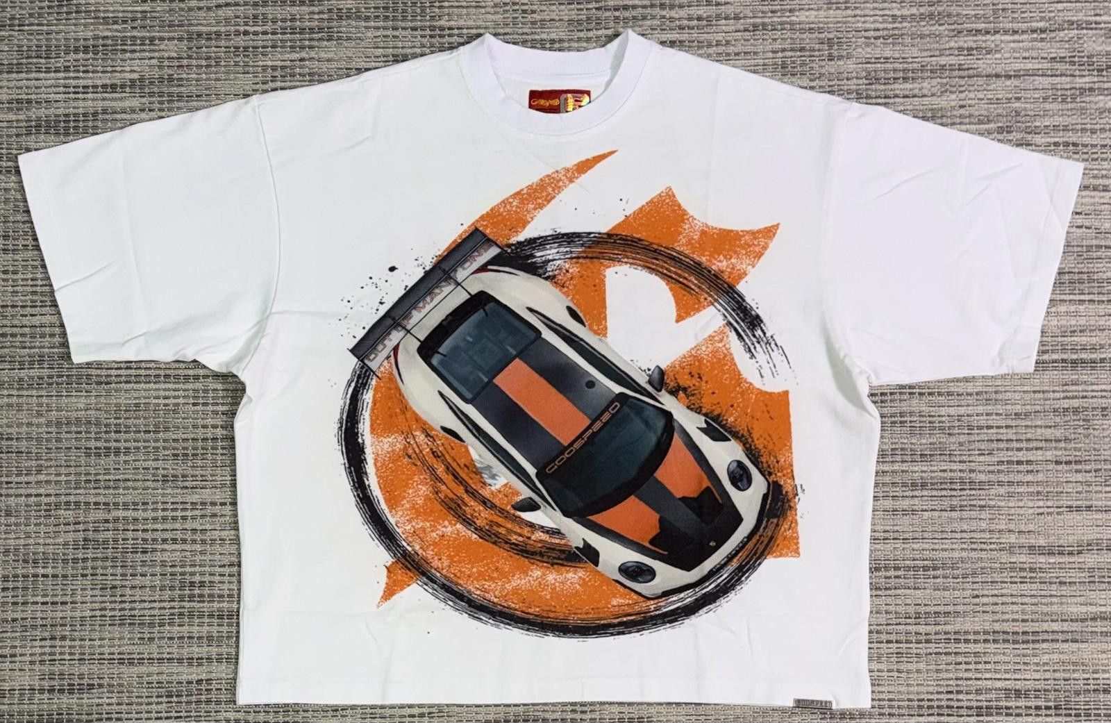 Godspeed White Track Mode Miami Super Run Men's T-Shirt