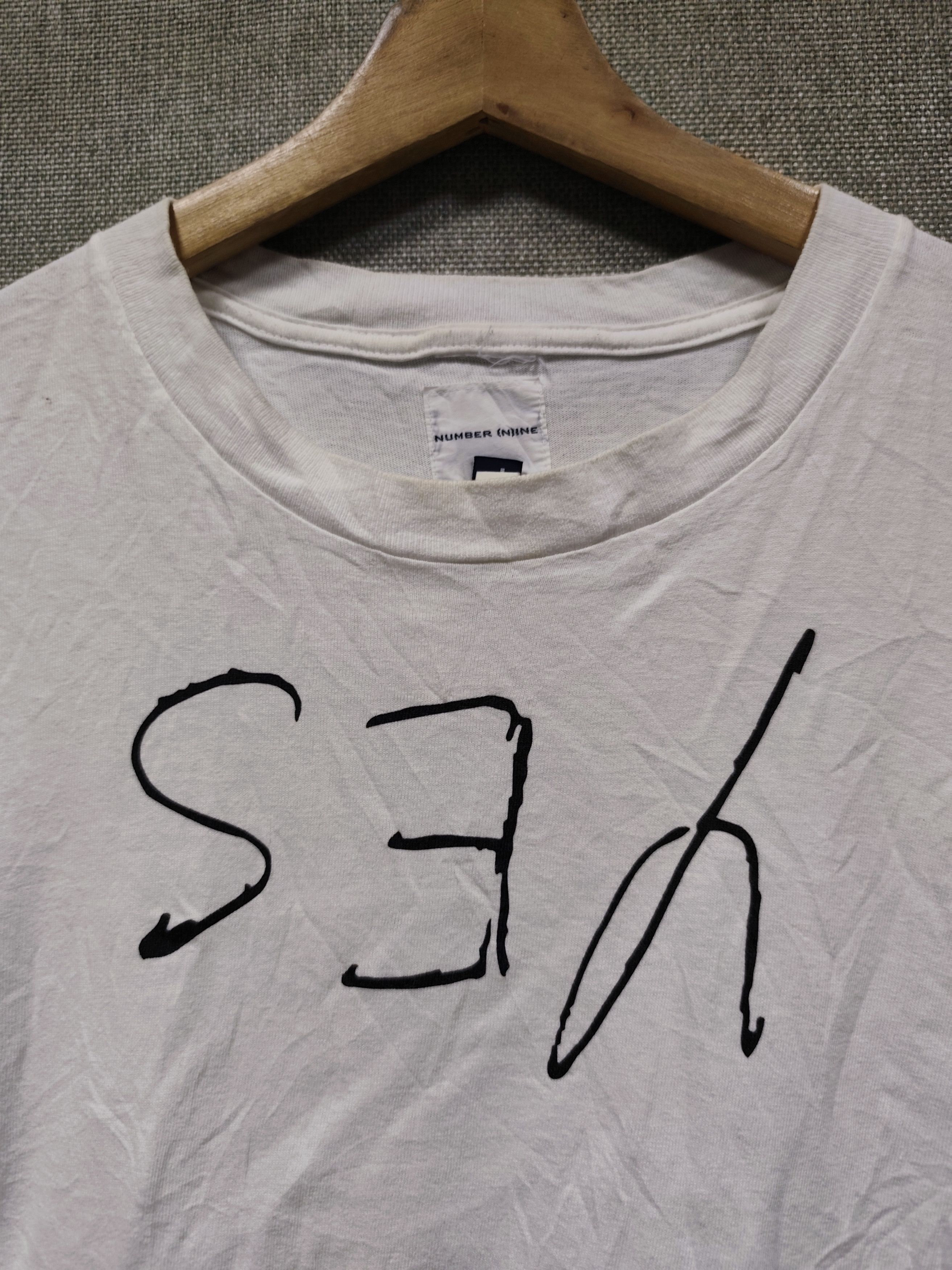 Number (N)ine SS99 The Shining "YES/SEX" Emordnilap Tee Size US L / EU 52-54 / 3 - 2 Thumbnail