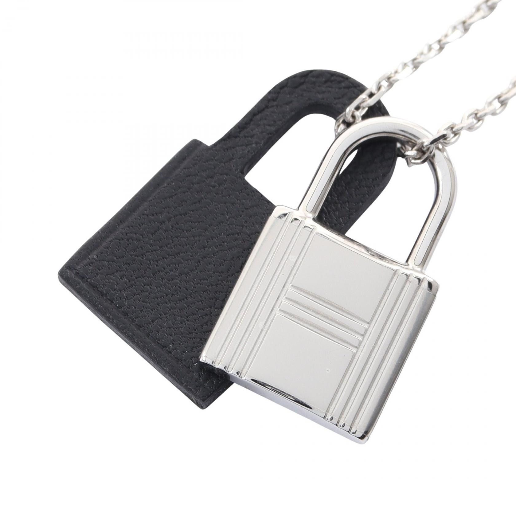 Hermes Hermes Hermes O’Kelly Swift Stainless Steel Necklace Leather Necklace DUTY FREE for USA Size ONE SIZE - 1 Thumbnail