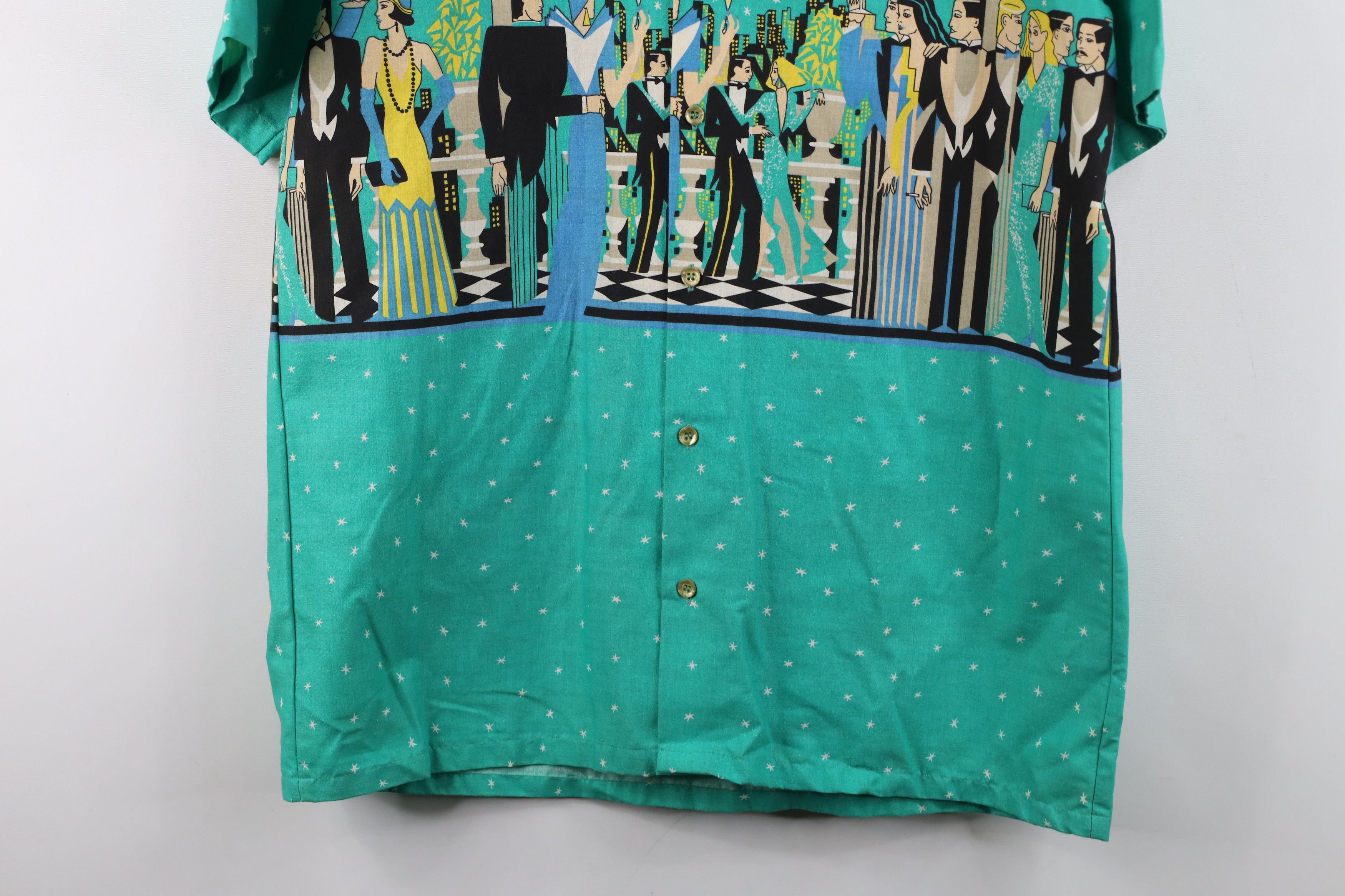 Vintage Vintage 70s Rockabilly Star Party Collar Button Shirt USA Size US M / EU 48-50 / 2 - 3 Thumbnail