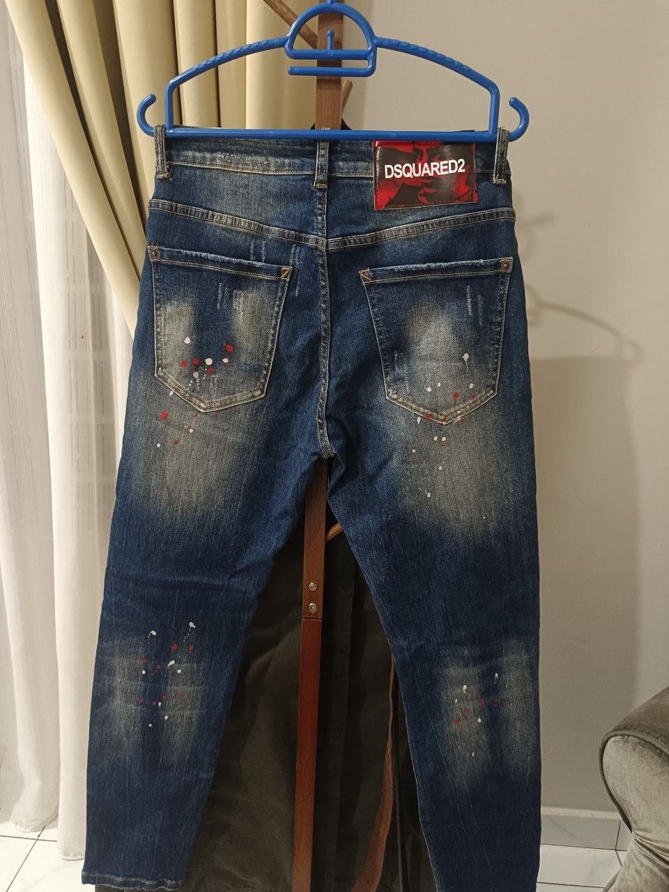 Dsquared2 Dsquared2 Classic Kenny Twist Distressed Paint Splatter Size US 30 / EU 46 - 4 Thumbnail