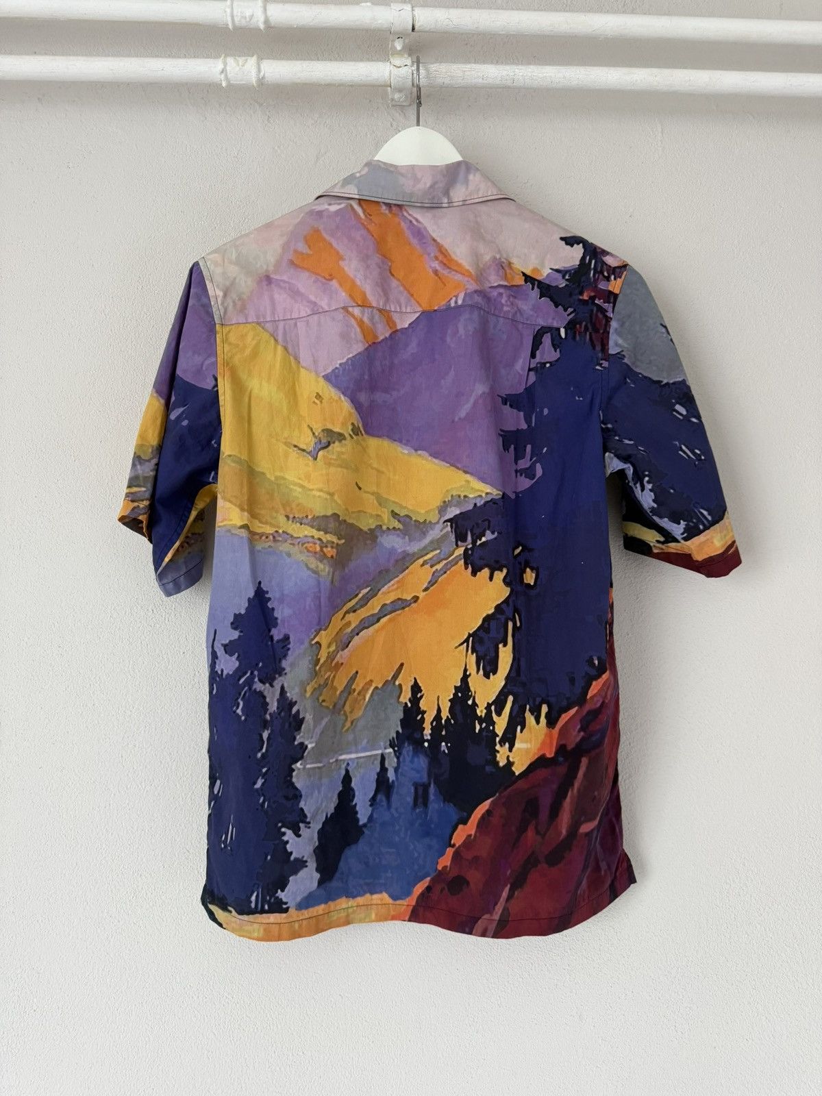 Prada Landscape Print Short Sleeve Shirt Size US S / EU 44-46 / 1 - 8 Thumbnail