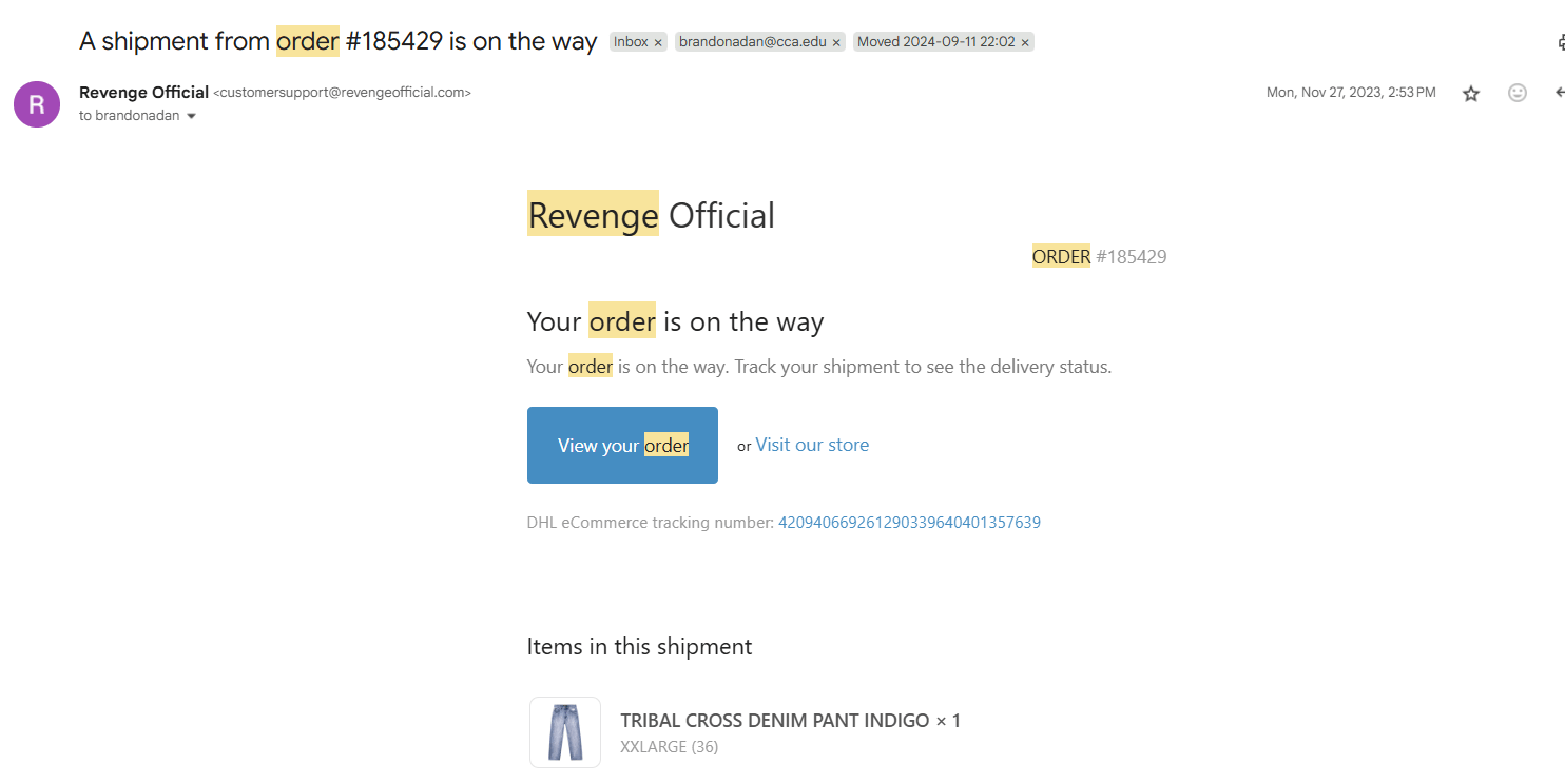 Revenge revenge tribal cross denim size 36 Size US 36 / EU 52 - 2 Thumbnail