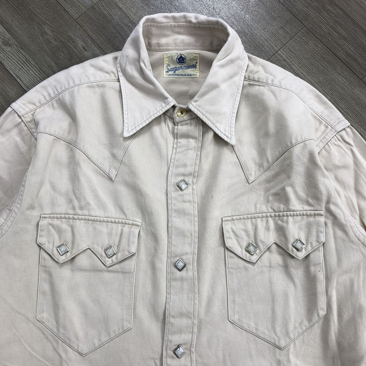 Japanese Brand × Sugar Cane × Toyo Enterprises 1990s Sugar Cane Toyo Enterprise Chambray Western Shirt Size US M / EU 48-50 / 2 - 6 Thumbnail