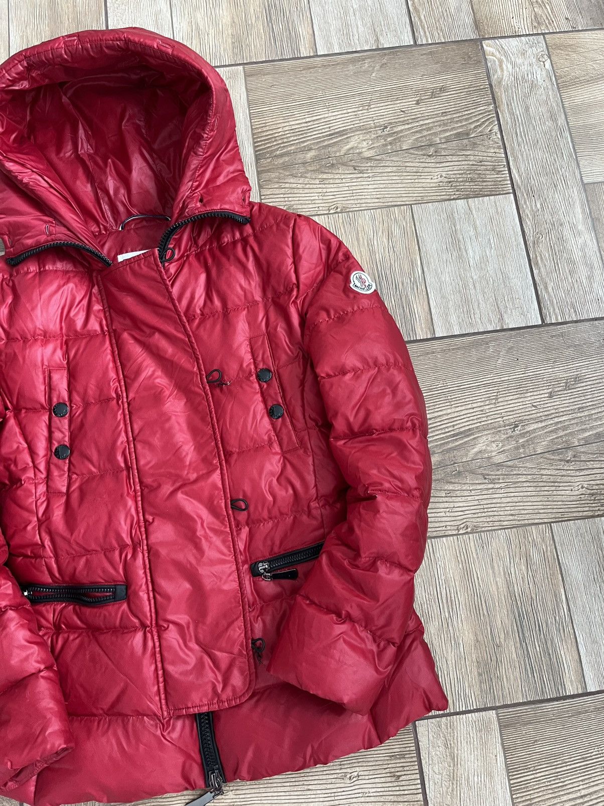 Moncler Moncler Red Down Jacket / Puffer Jacket Size M / US 6-8 / IT 42-44 - 2 Thumbnail