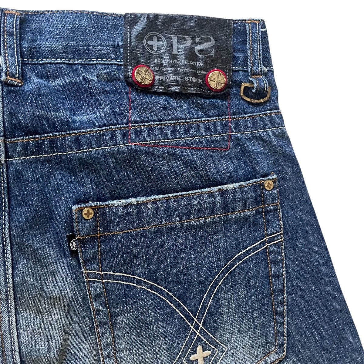 Other Private Stock OPS Jeans Men’s 32x32 Rare Distressed Denim Size US 32 / EU 48 - 19 Thumbnail