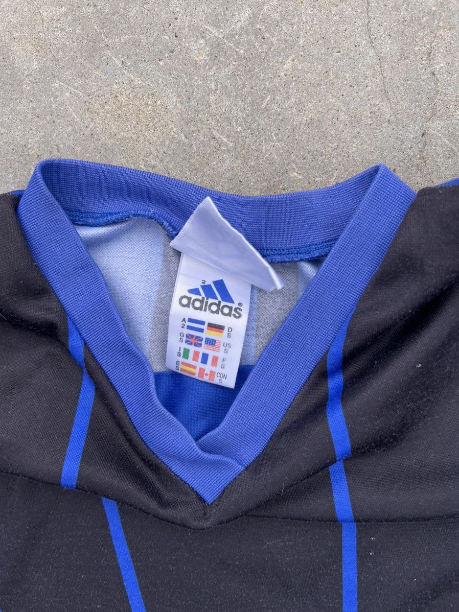 Adidas Y2k Blue Adidas Soccer Long Sleeve Jersey Size US S / EU 44-46 / 1 - 3 Thumbnail
