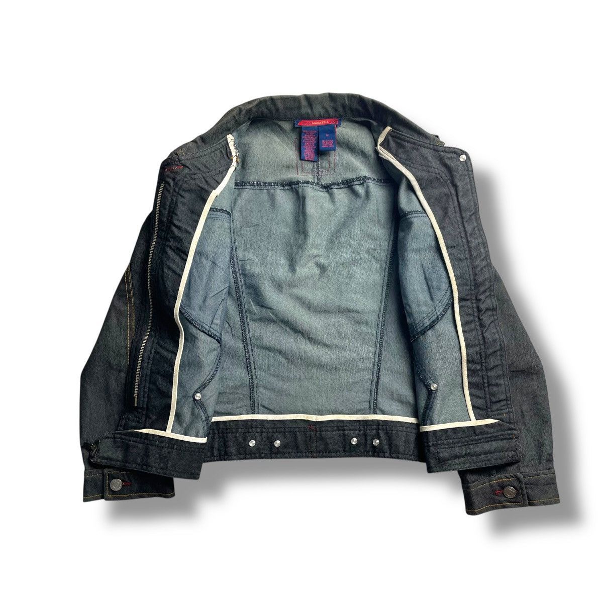 Bcbgmaxazria BCBG MAXAZRIA JEANS BUTTON UP CROPPED DENIM JACKET Size M / US 6-8 / IT 42-44 - 13 Thumbnail