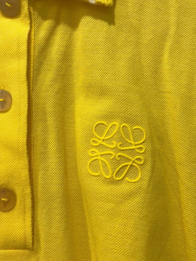 Loewe LOEWE Yellow polo shirt hoodie Size XXS / US 00 / IT 34 - 3 Thumbnail