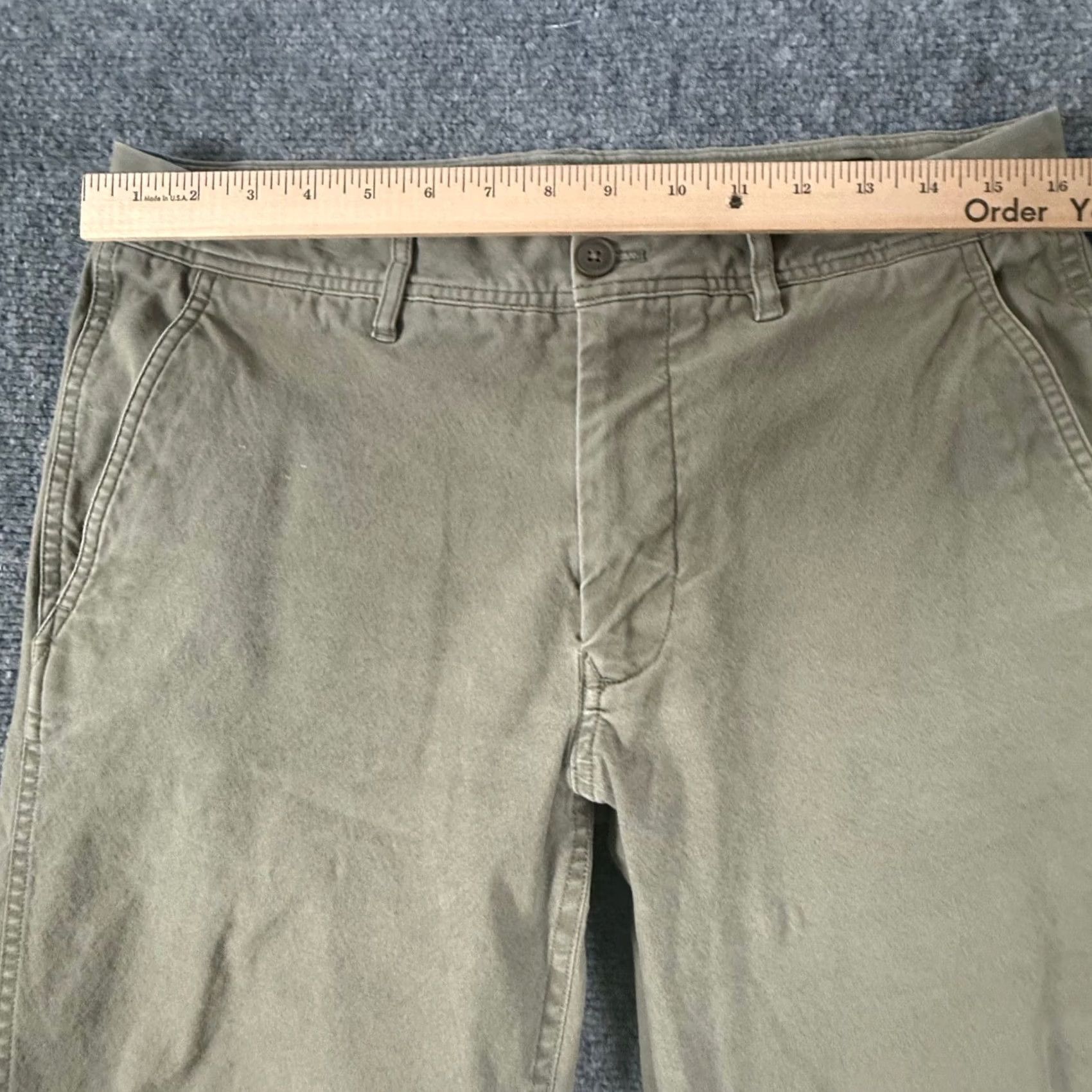 Bonobos Bonobos Green Chino Pants Straight Leg Pants 32x32 Mens Size 32 Inseam 32 Regular Front Button Zip Casual Workwear Beige Green Size US 32 / EU 48 - 6 Thumbnail