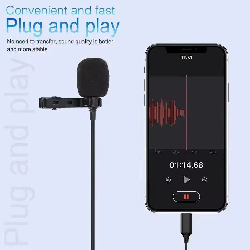 Other 1.5m Mini Portable Microphone Wired for Phone and Laptop, PC Size ONE SIZE - 1 Thumbnail