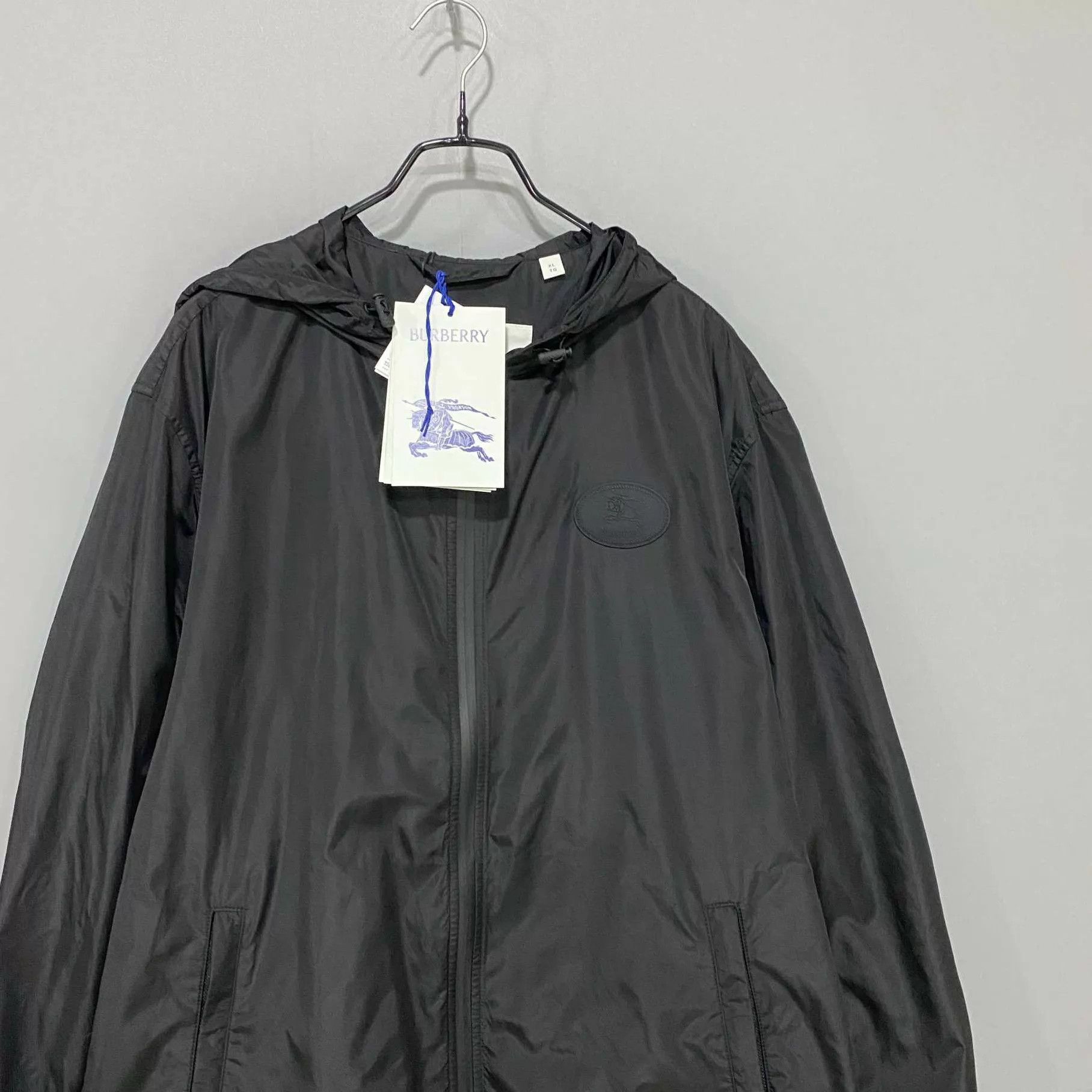 Burberry Burberry Black Horseferry Logo Shell Jacket XL Size US XL / EU 56 / 4 - 2 Thumbnail